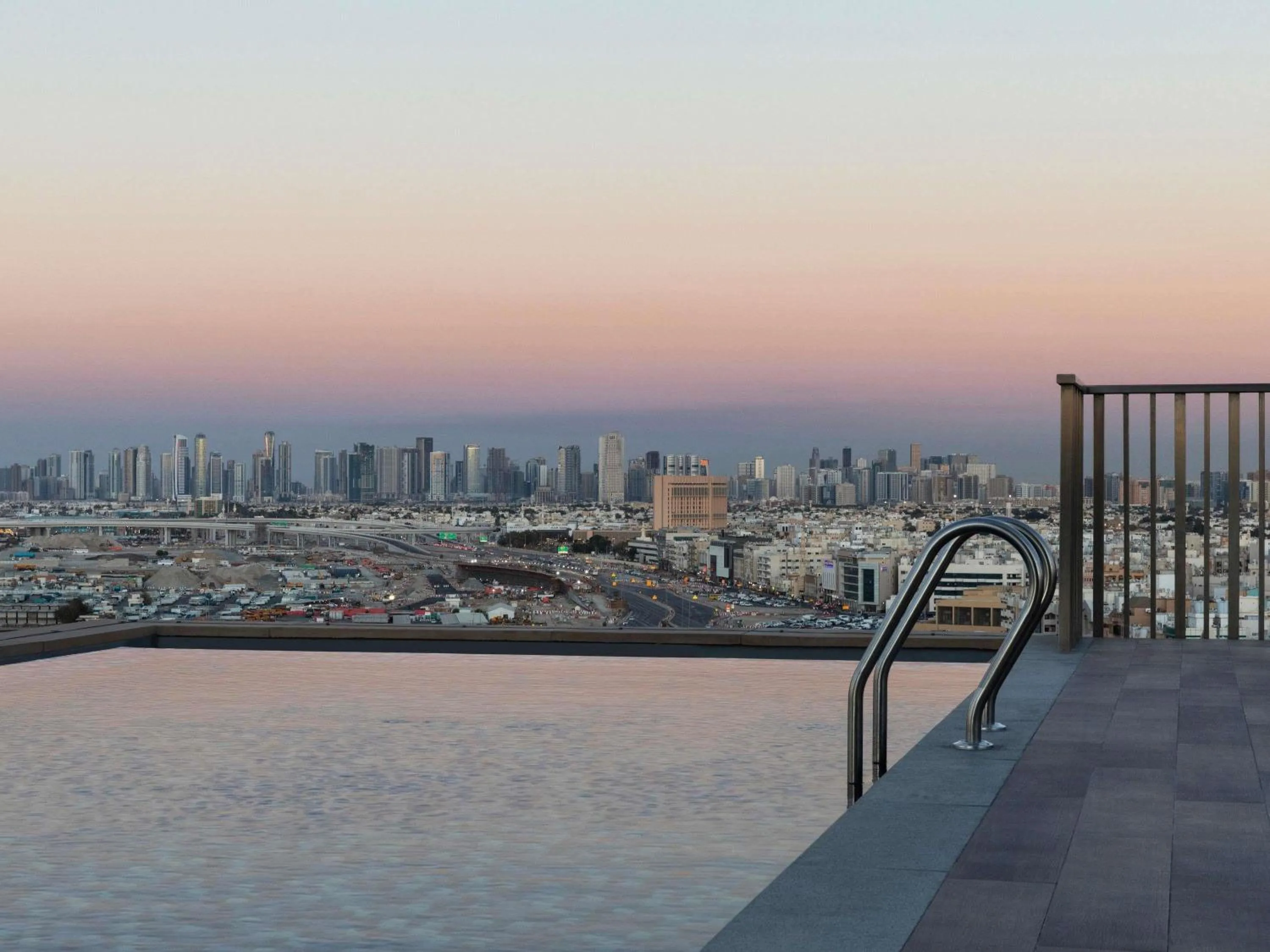 Pool view in Aparthotel Adagio Dubai Deira