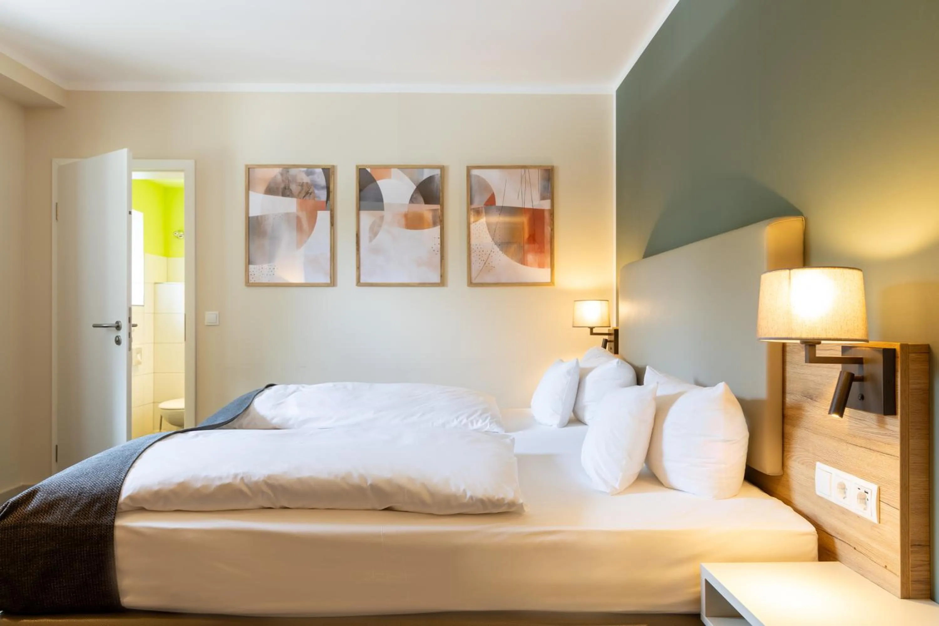 Bed in Hotel Stempferhof