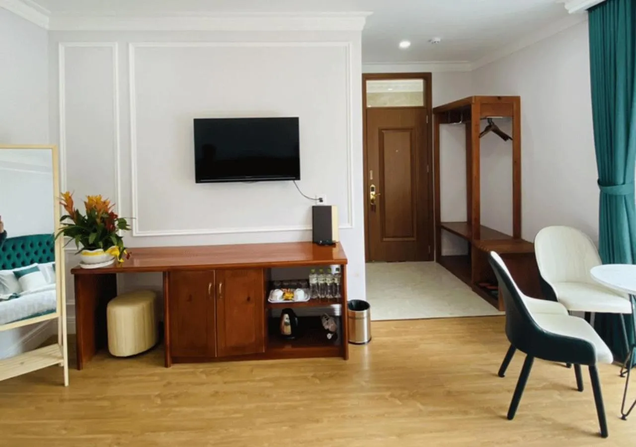 Seating area in Peach Valley Hotel Dalat