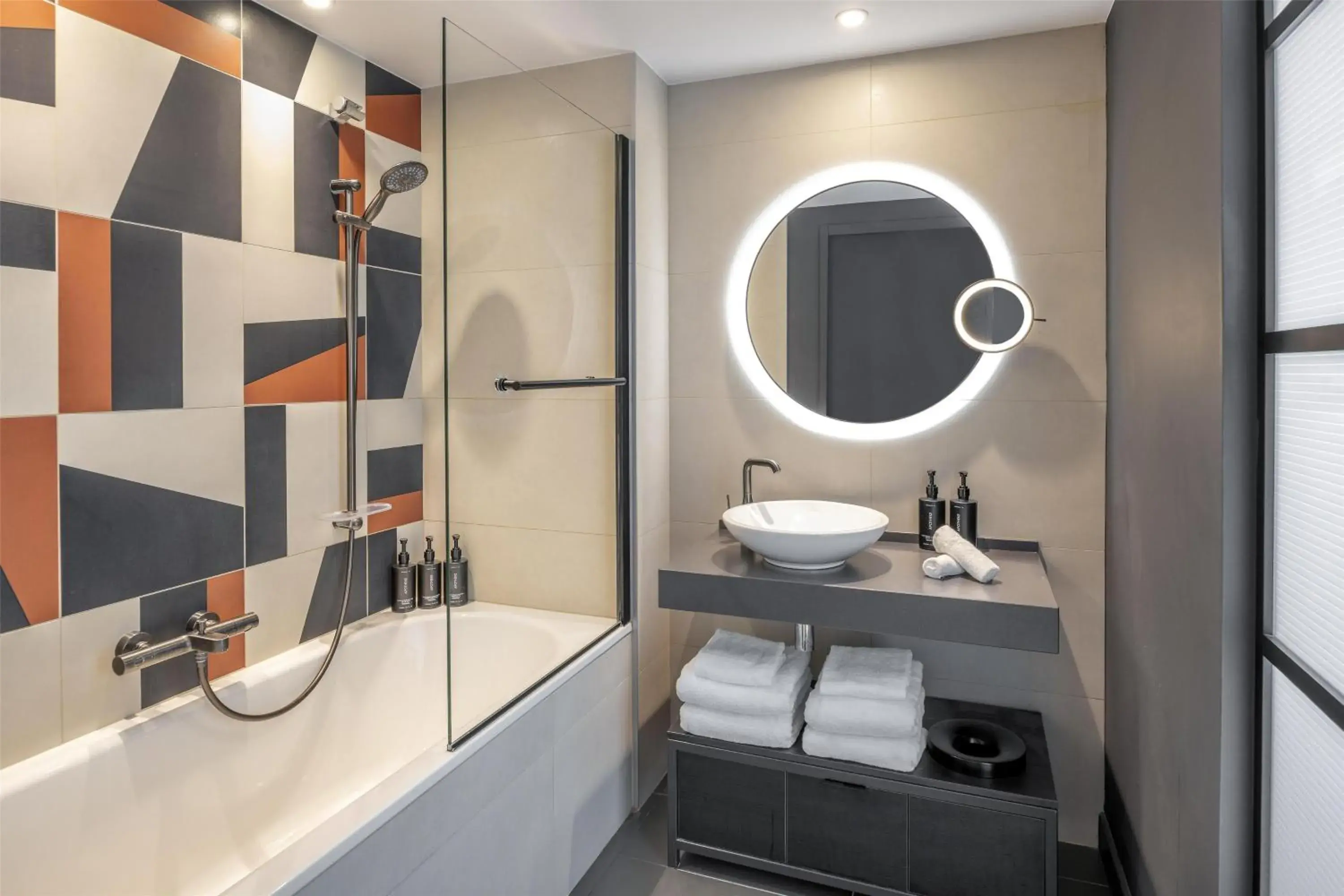 Bathroom in Canopy By Hilton Paris Eiffel Tower Bathroom in Canopy By Hilton Paris Eiffel Tower