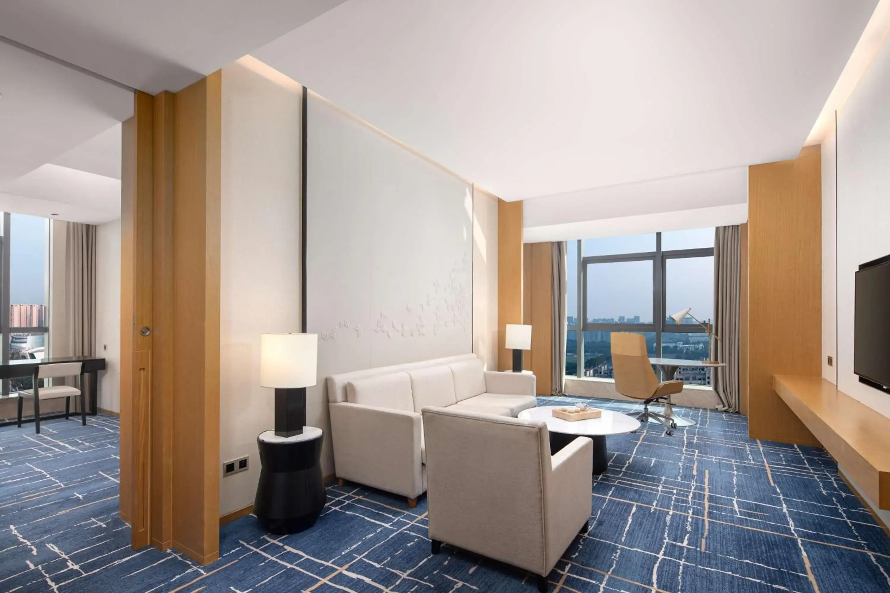 Living room in Hilton Garden Inn Zibo Zhangdian Living room in Hilton Garden Inn Zibo Zhangdian