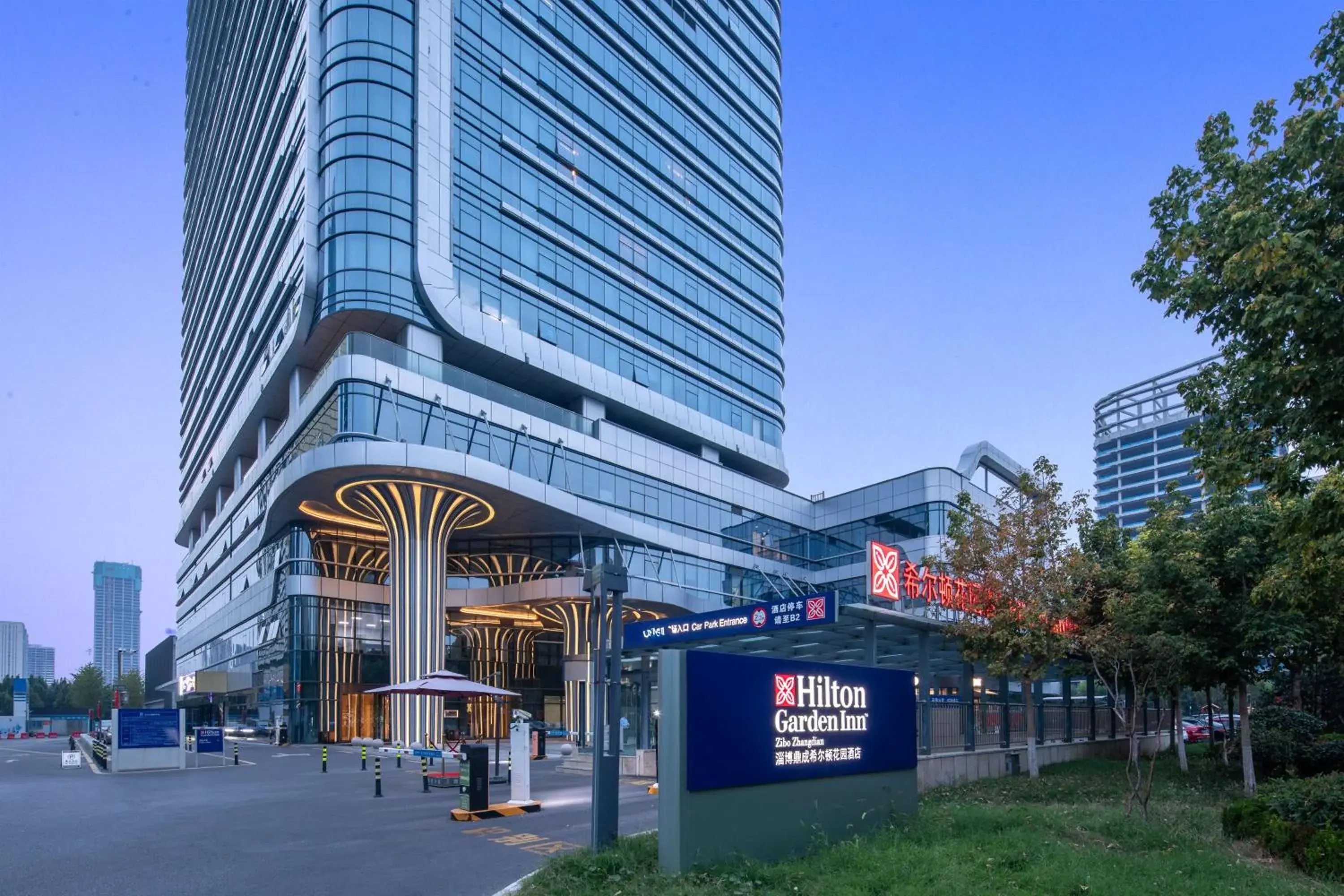 Property building in Hilton Garden Inn Zibo Zhangdian Property building in Hilton Garden Inn Zibo Zhangdian