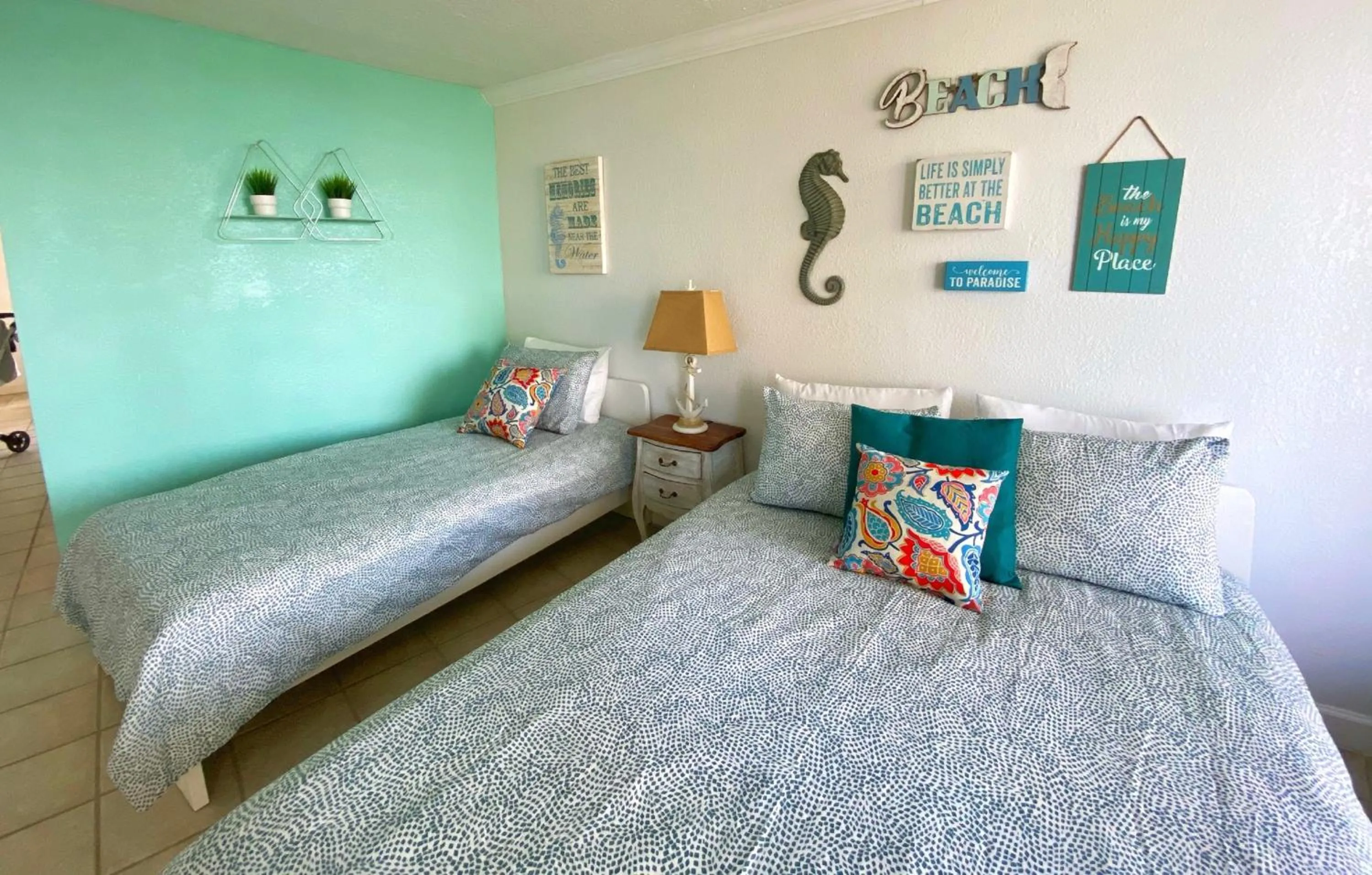 Bed in Pirates Cove Resort Studios!