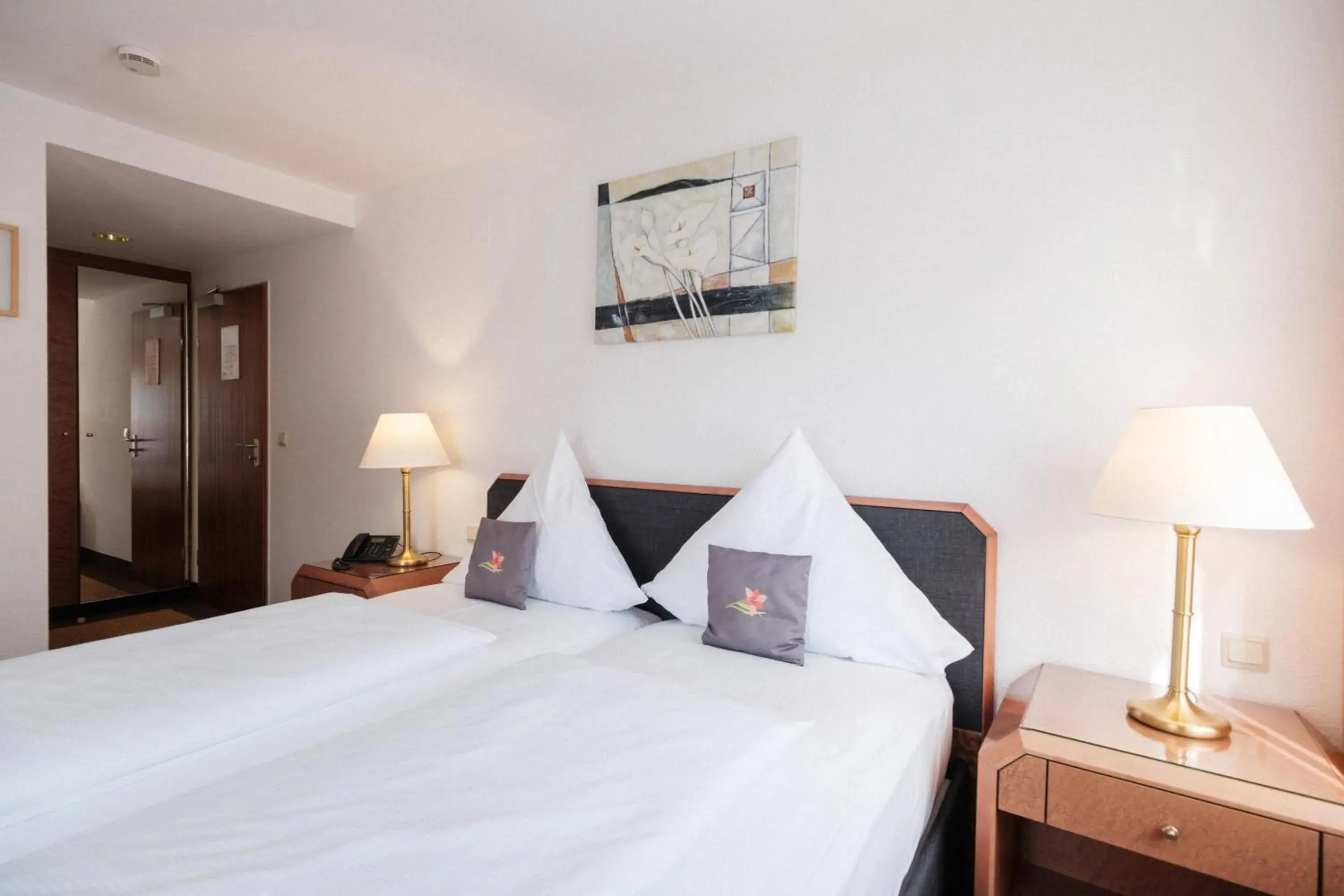 Bed in Hotel Flora Möhringen Bed in Hotel Flora Möhringen