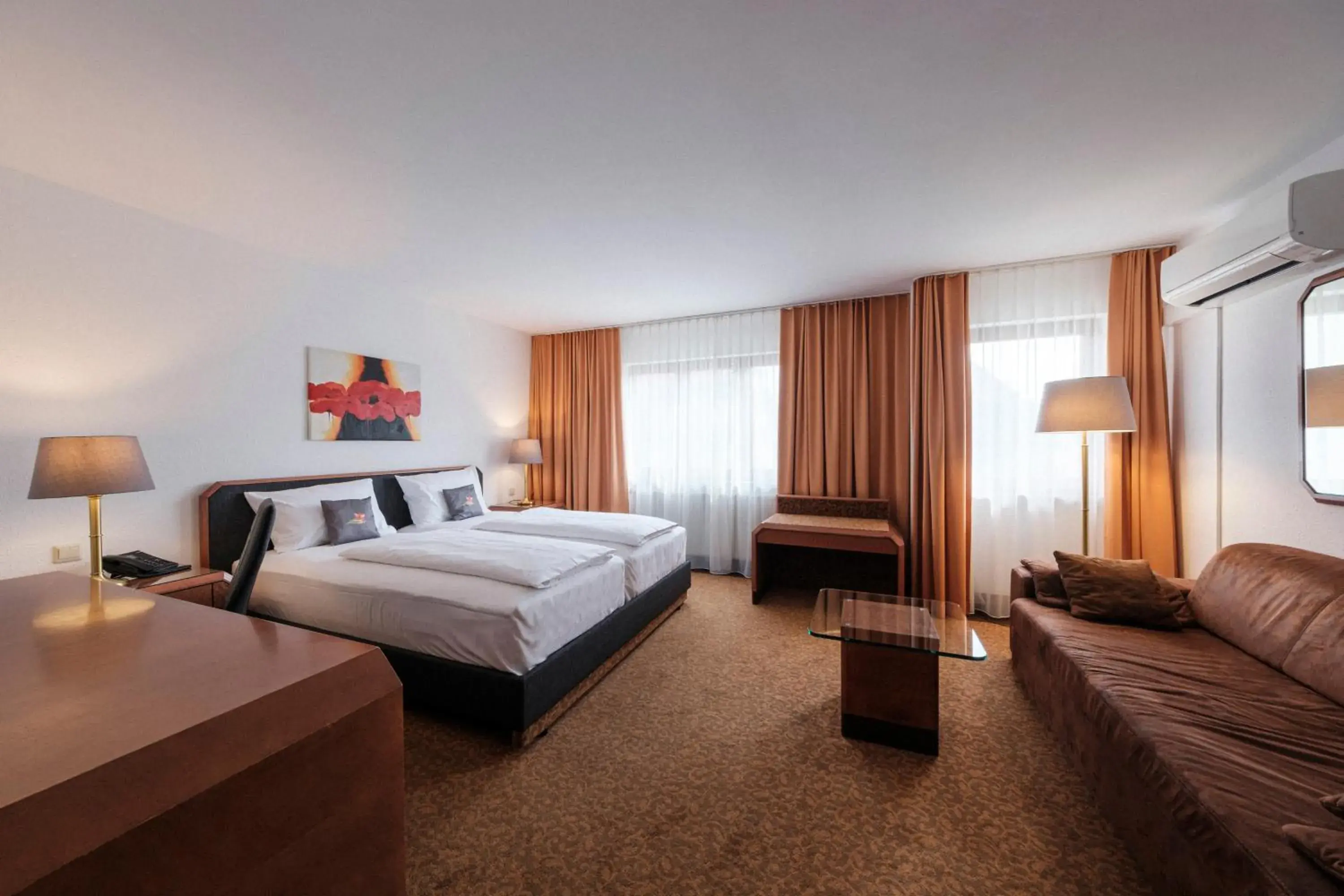 Bed in Hotel Flora Möhringen Bed in Hotel Flora Möhringen