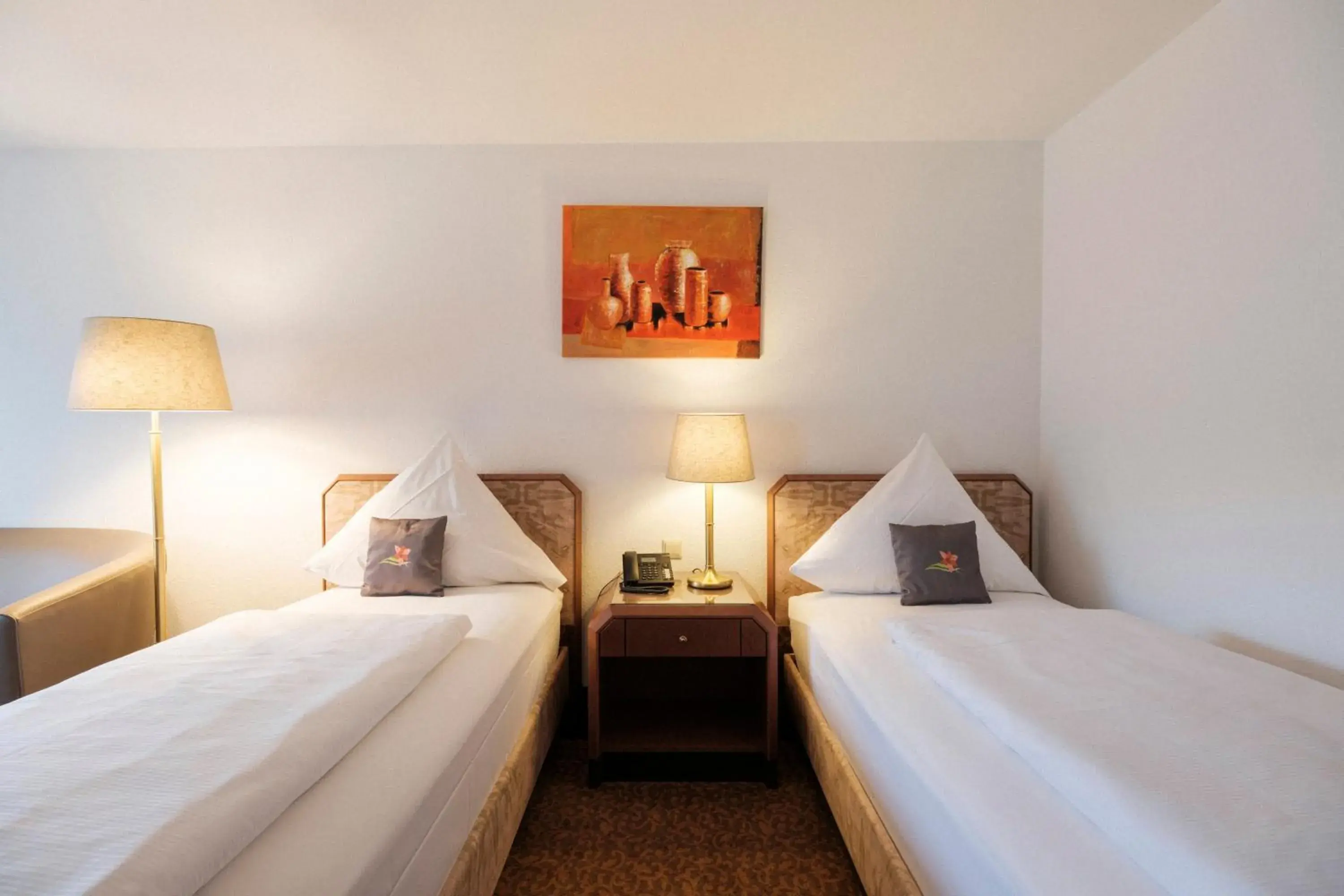 Bed in Hotel Flora Möhringen Bed in Hotel Flora Möhringen