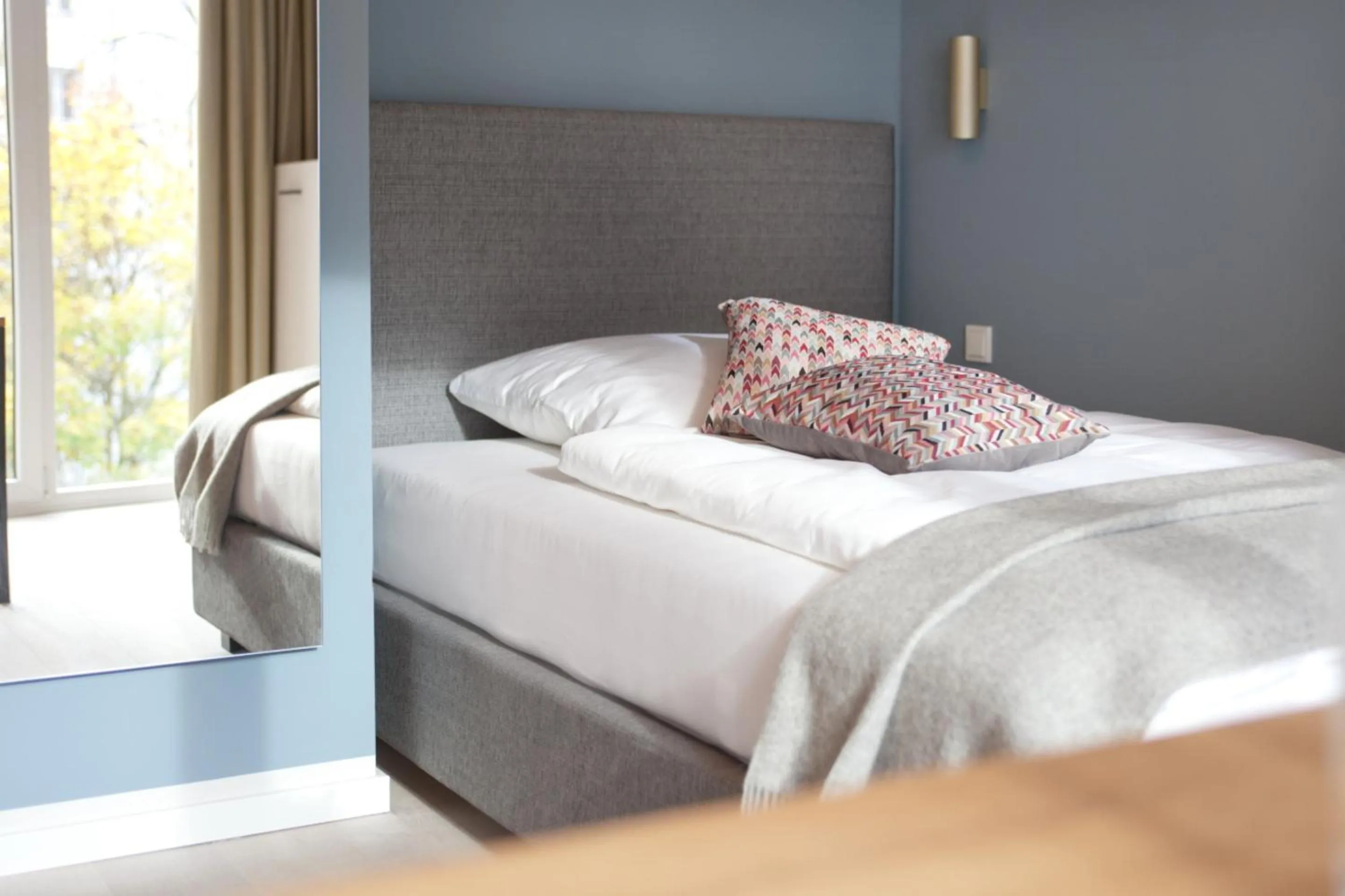 Bed in Brera Serviced Apartments Frankfurt West