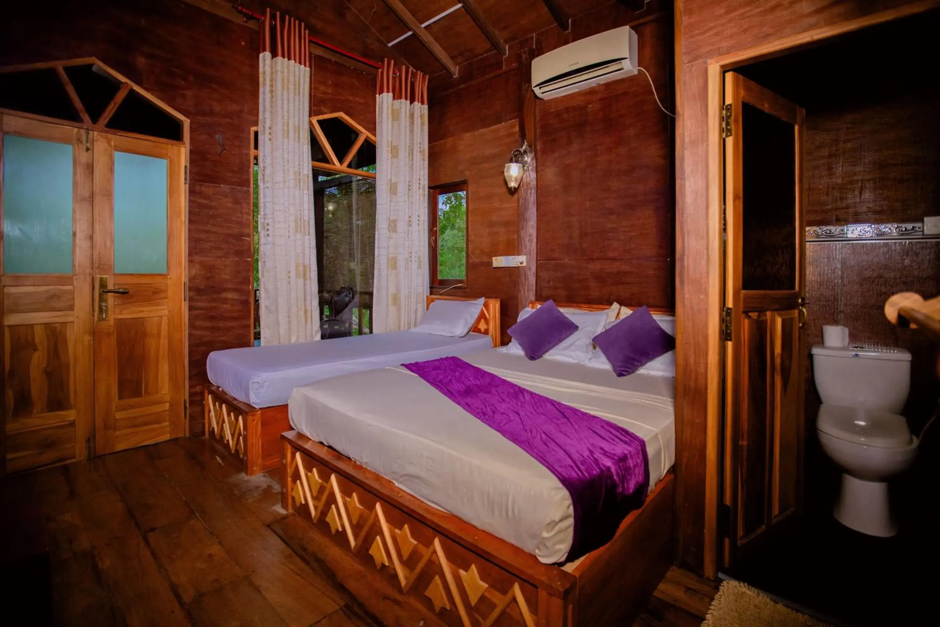 Bedroom, Bed in Yala River Face Inn Bedroom, Bed in Yala River Face Inn