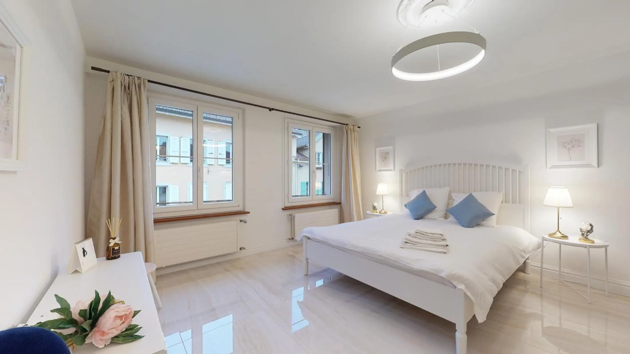Bed in DA-DA Gallery Appart - modern and luxury studio in Boudry