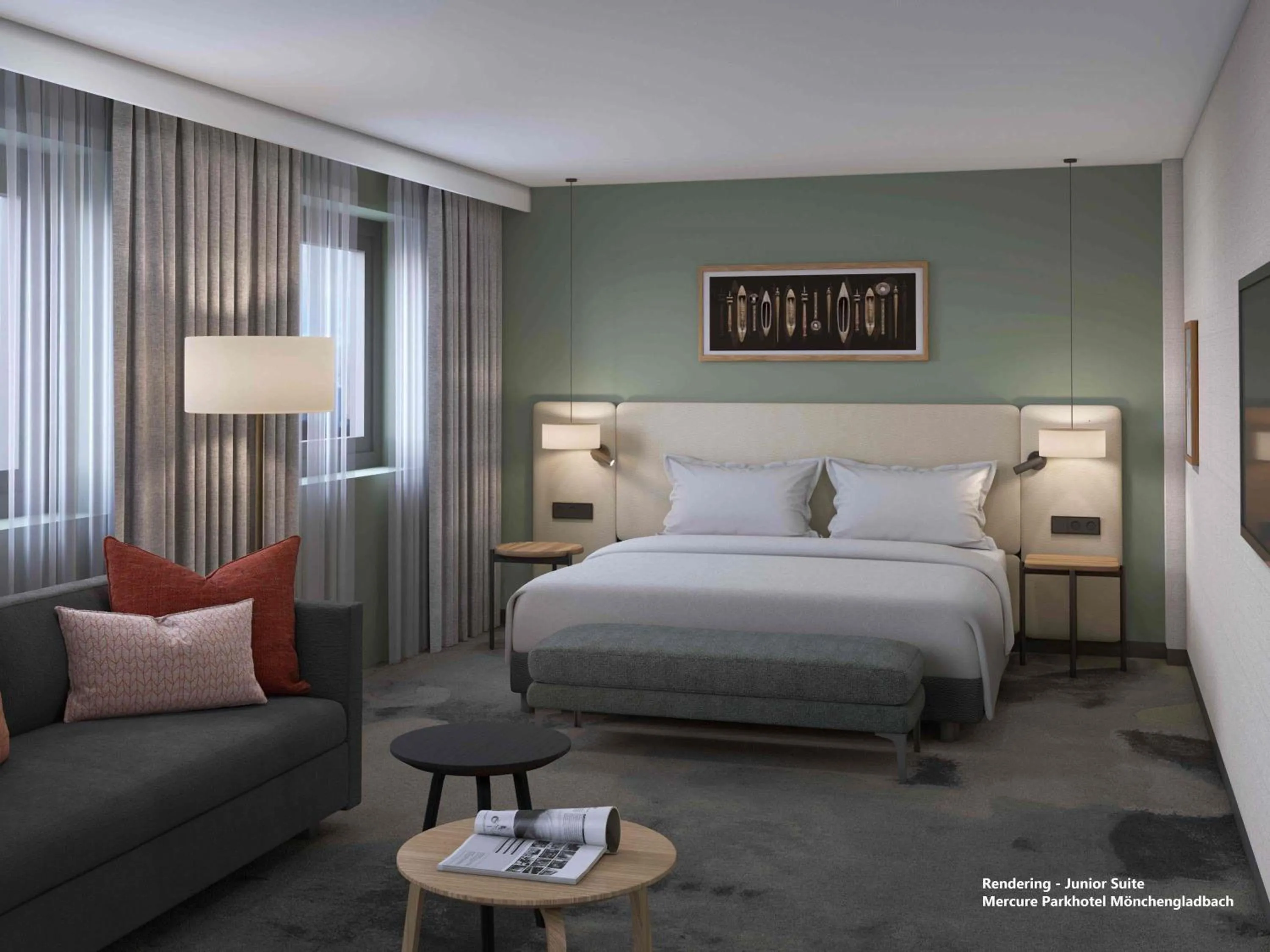 Bedroom, Bed in Mercure Parkhotel Mönchengladbach