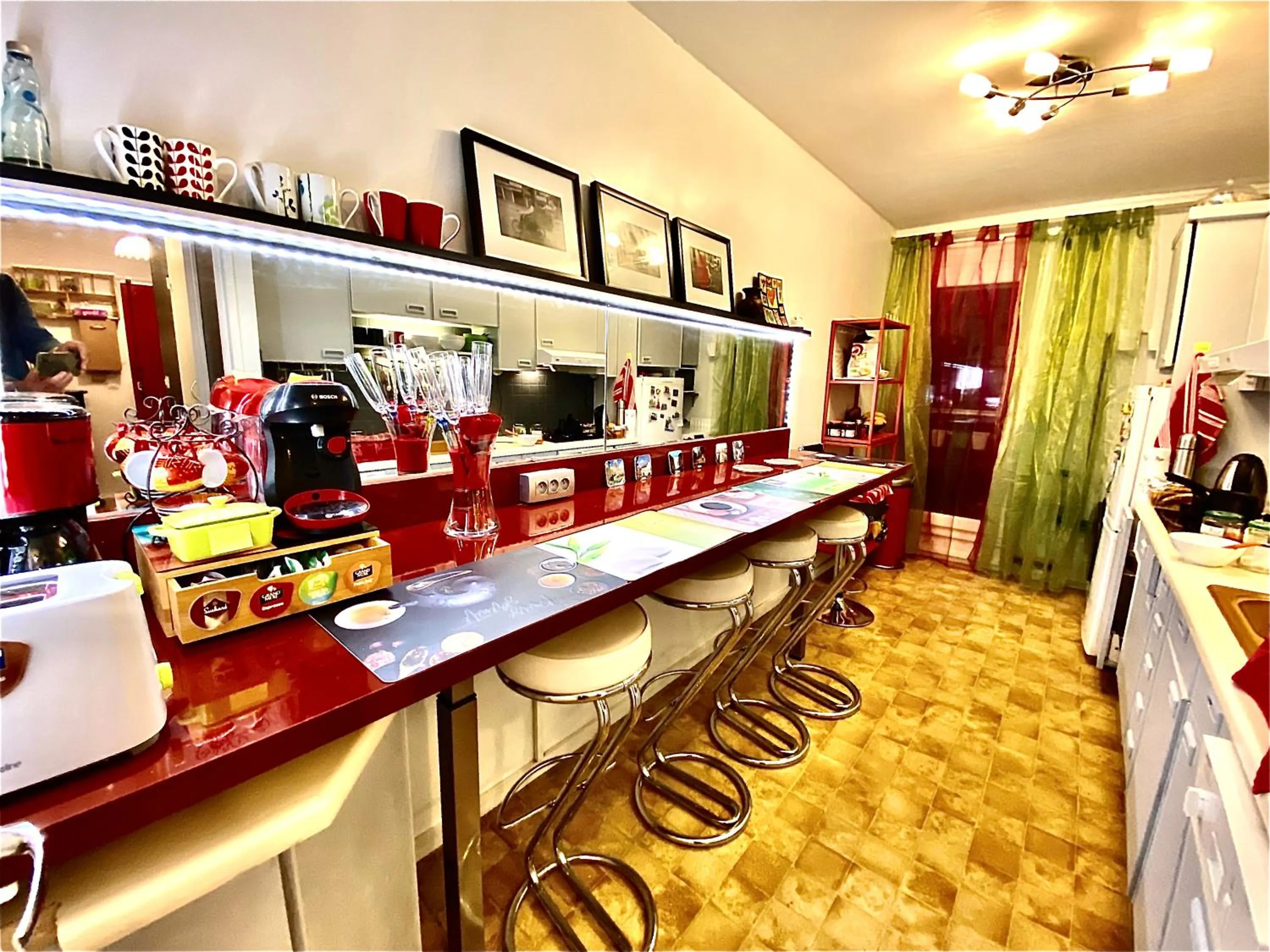 Kitchen or kitchenette in Les Meublés les Dômes du Parc