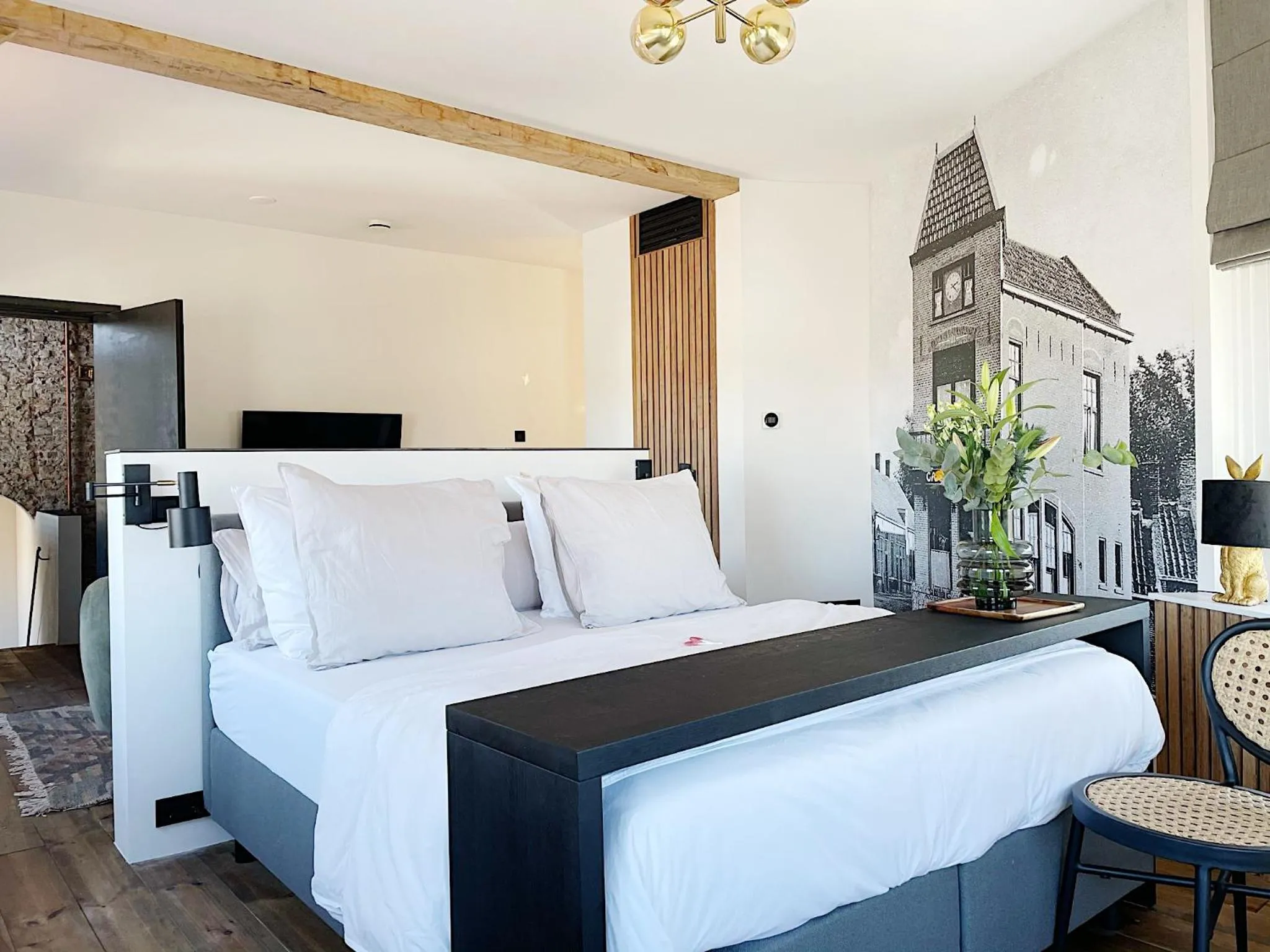Bed in Boutique hotel Hippe Hendrik