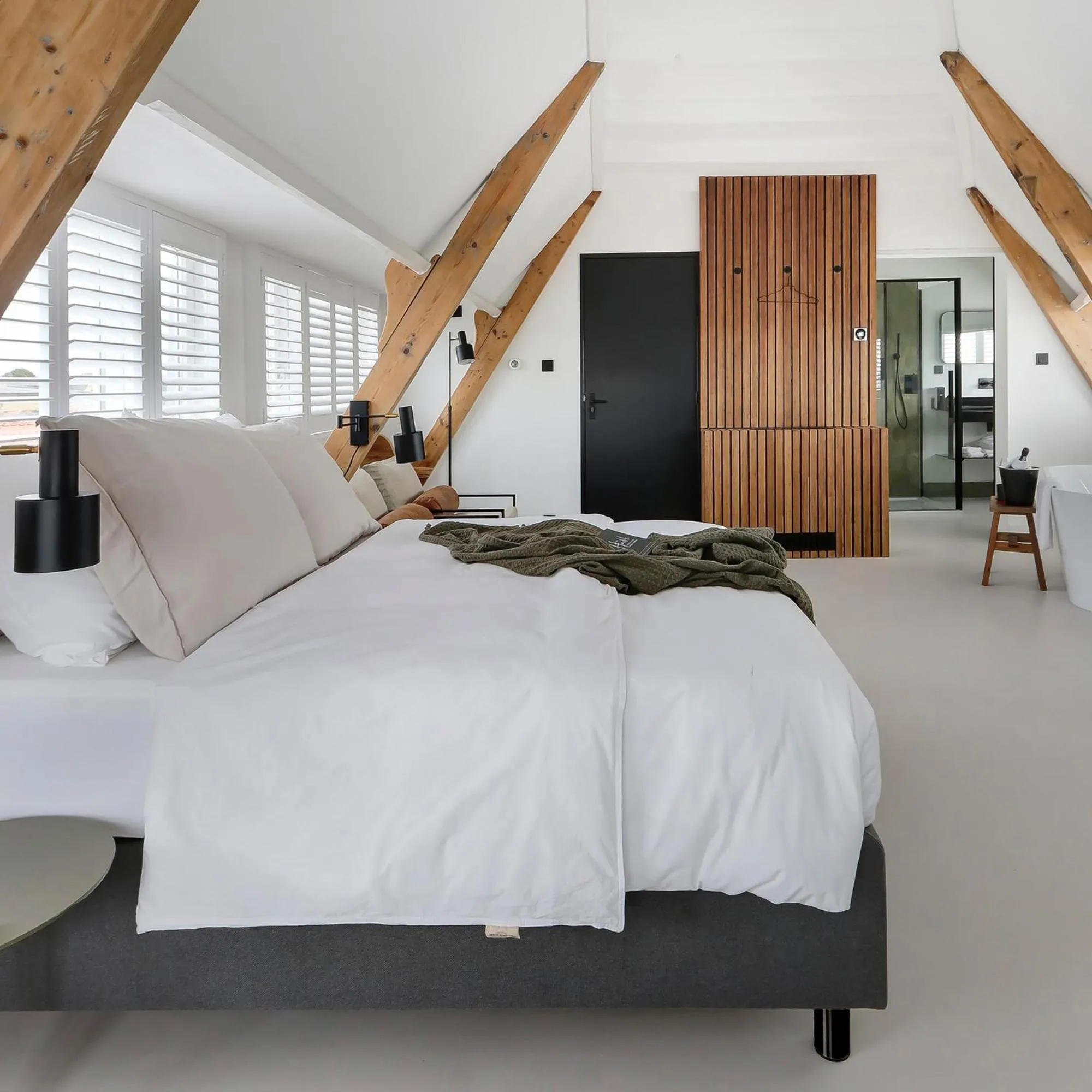 Bed in Boutique hotel Hippe Hendrik