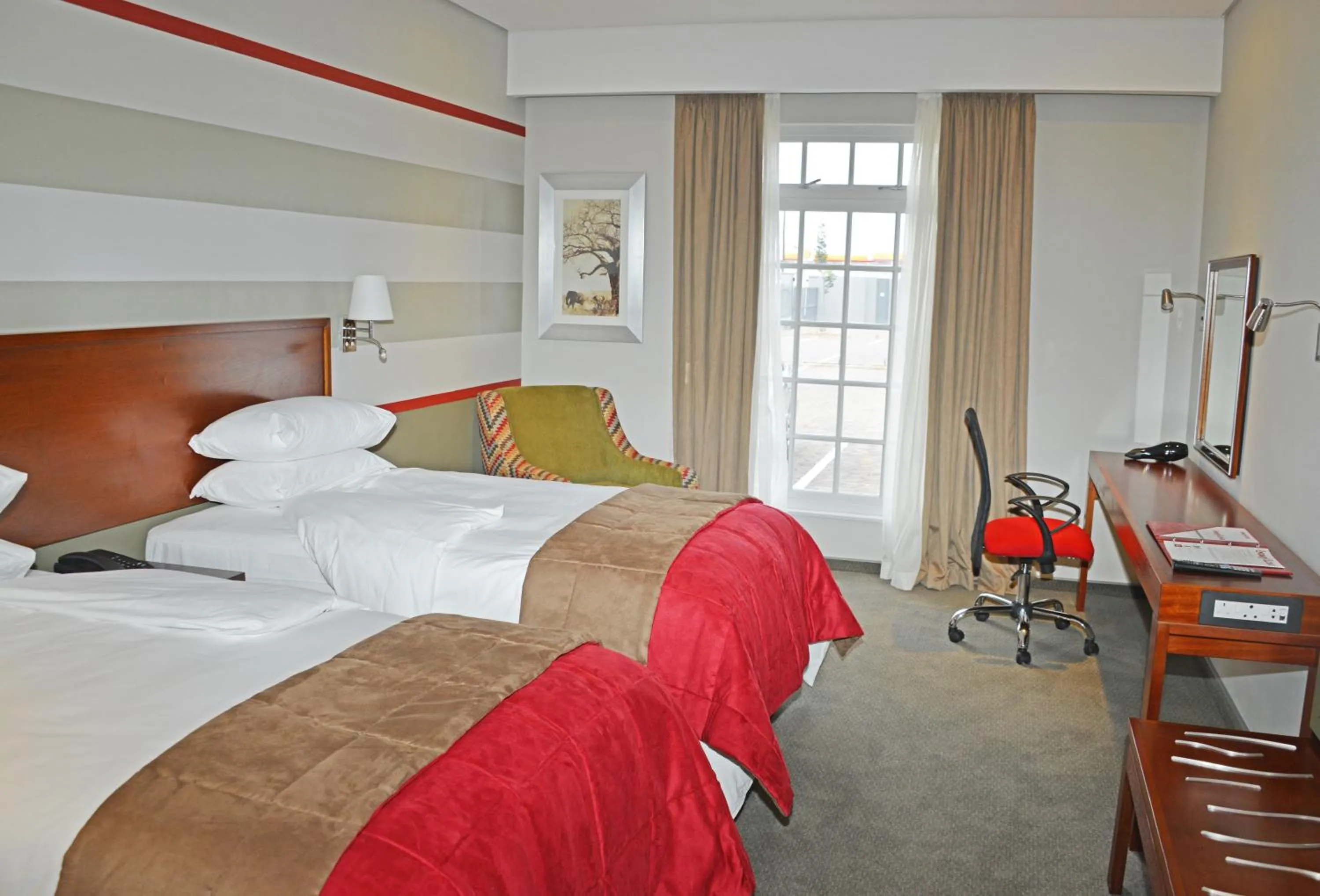 Bed in Indaba Lodge Gaborone