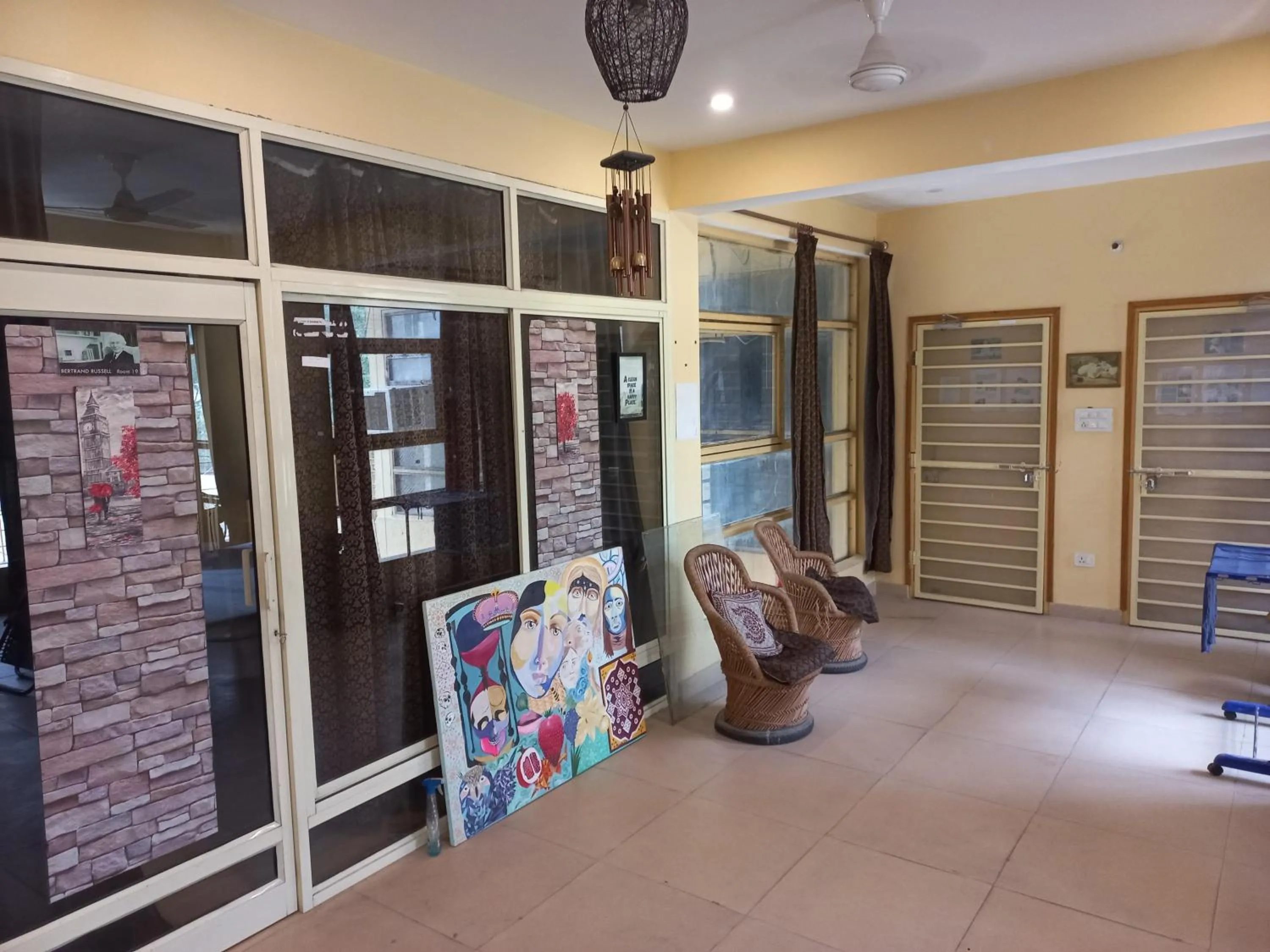 Living room in Devi music ashram
