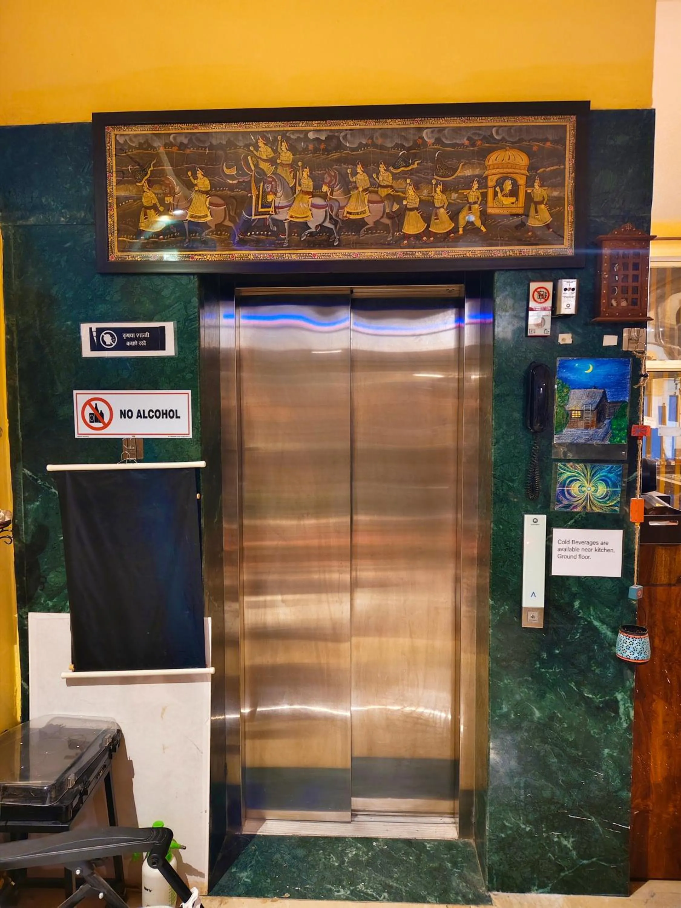 elevator in Devi music ashram