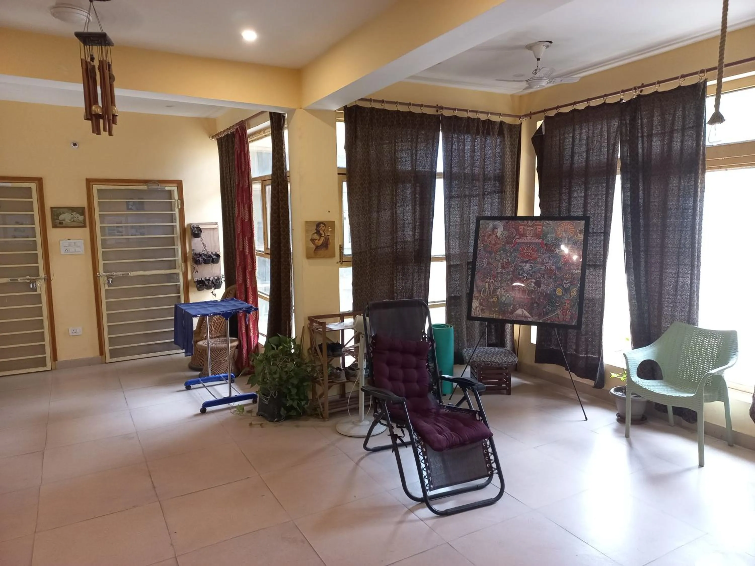 Seating area in Devi music ashram