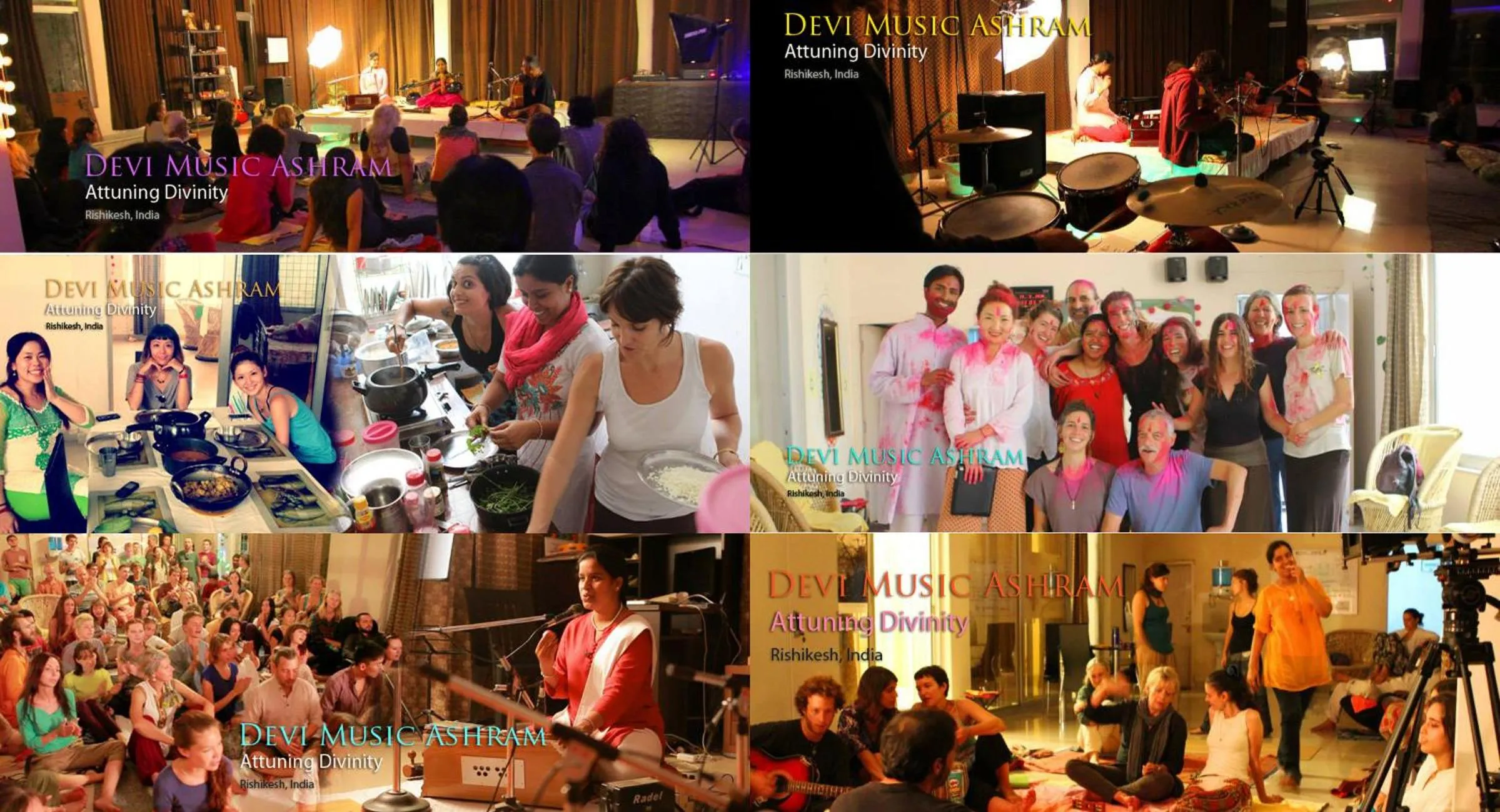 People in Devi music ashram