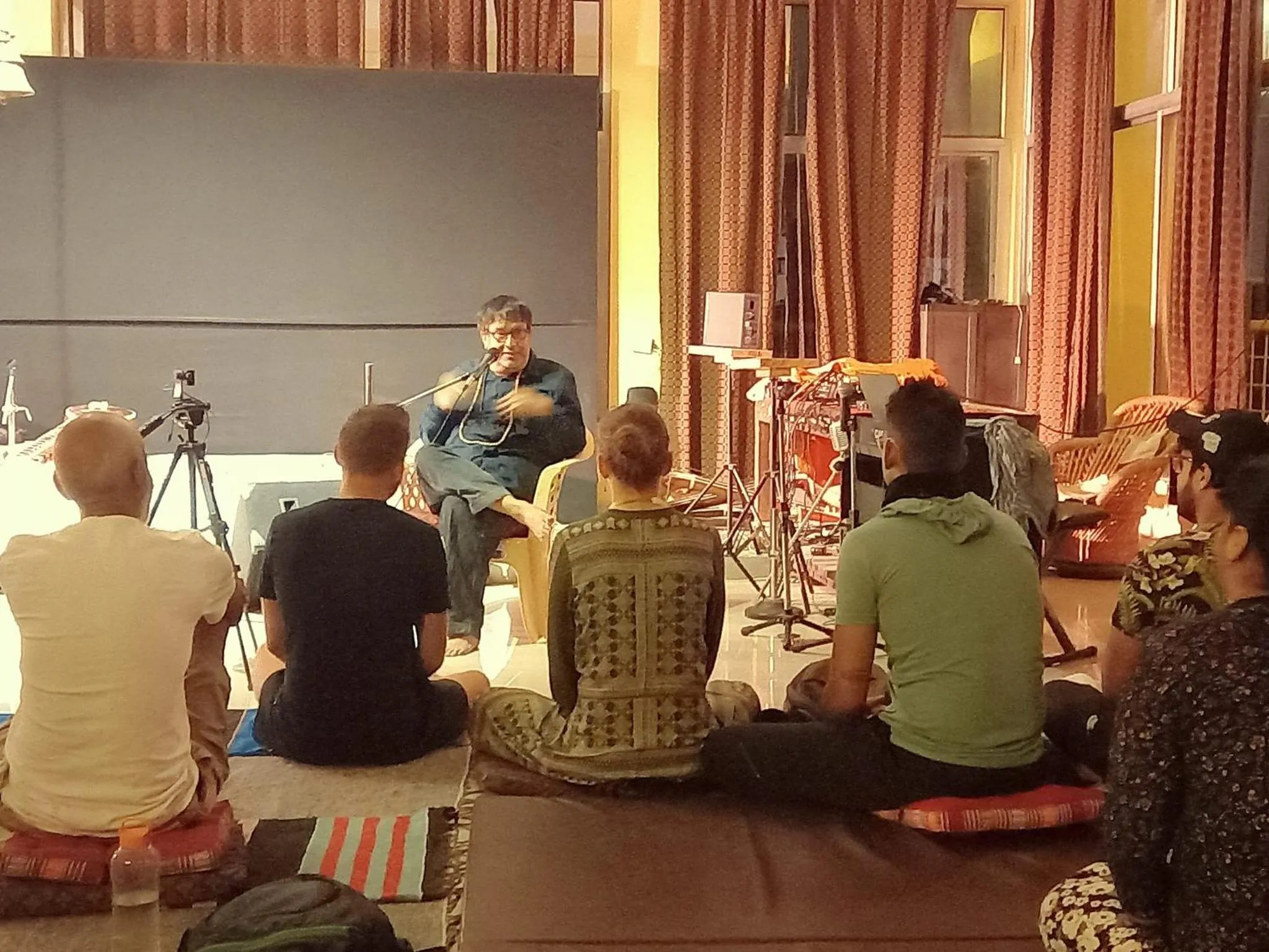 People in Devi music ashram