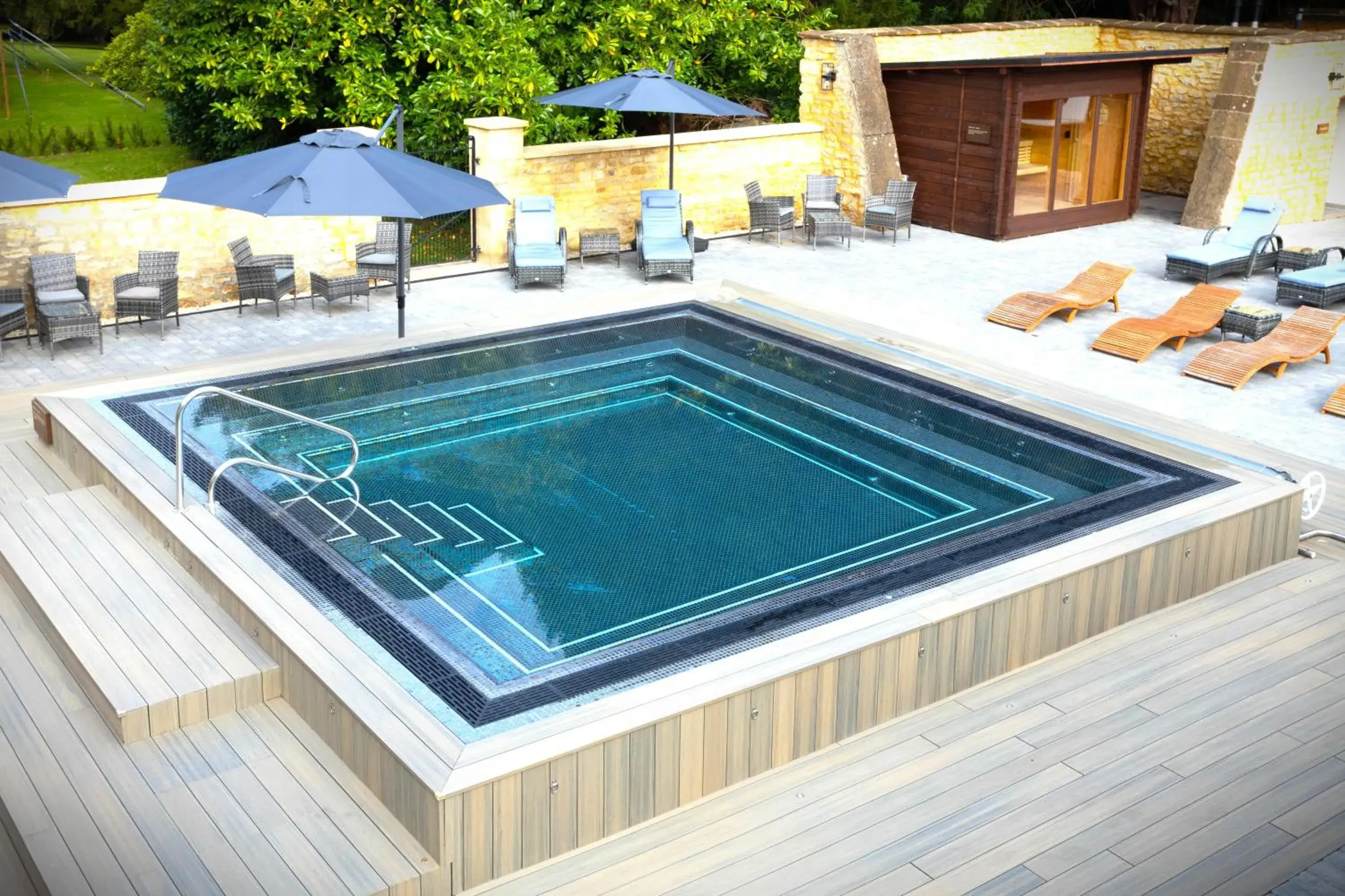 Pool view in Barton Hall Hotel & Spa Pool view in Barton Hall Hotel & Spa