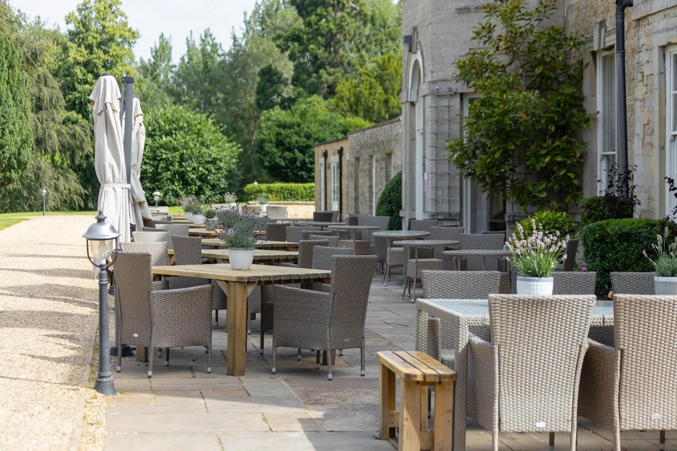 Patio in Barton Hall Hotel & Spa