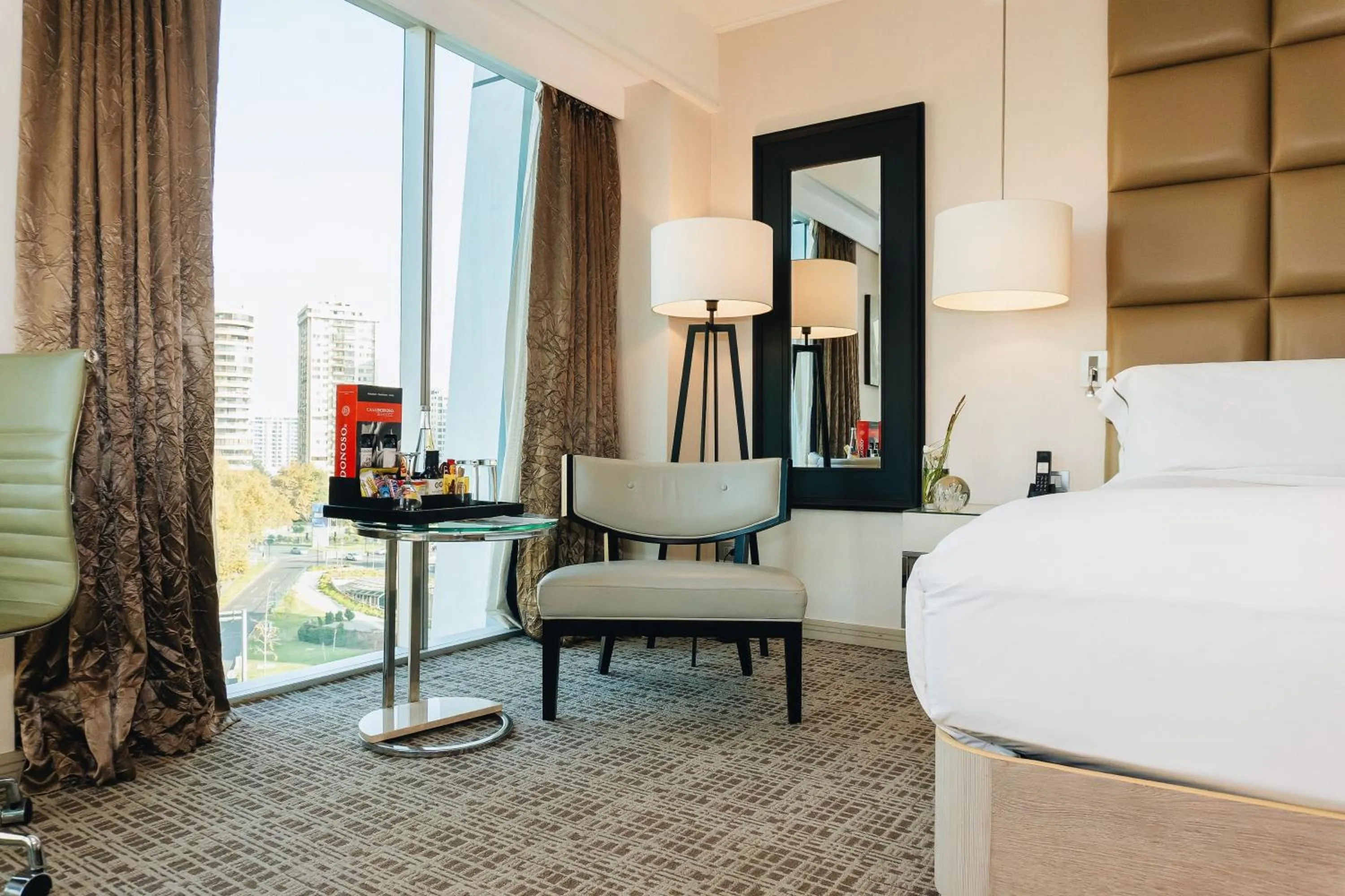 Bed in Renaissance Santiago by Marriott