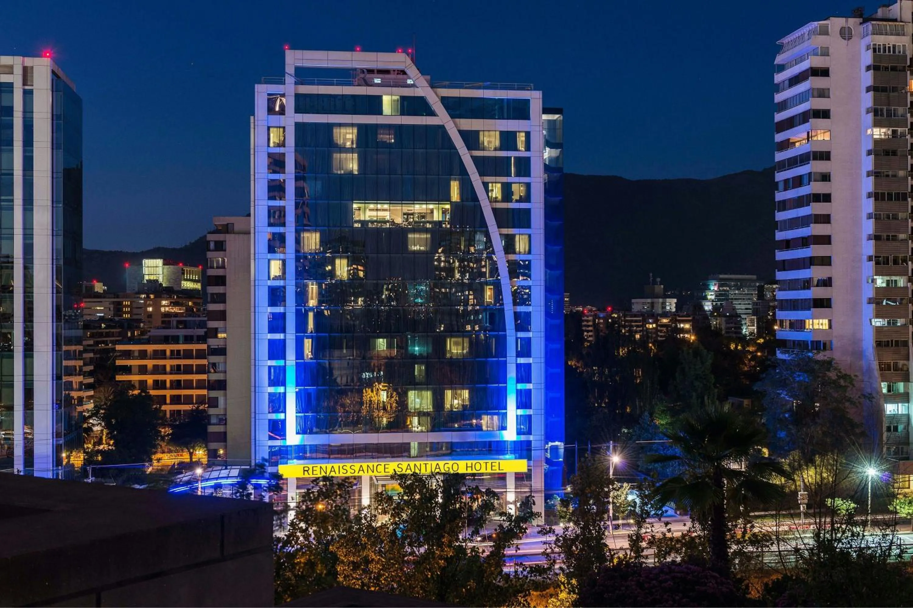 Property building in Renaissance Santiago by Marriott
