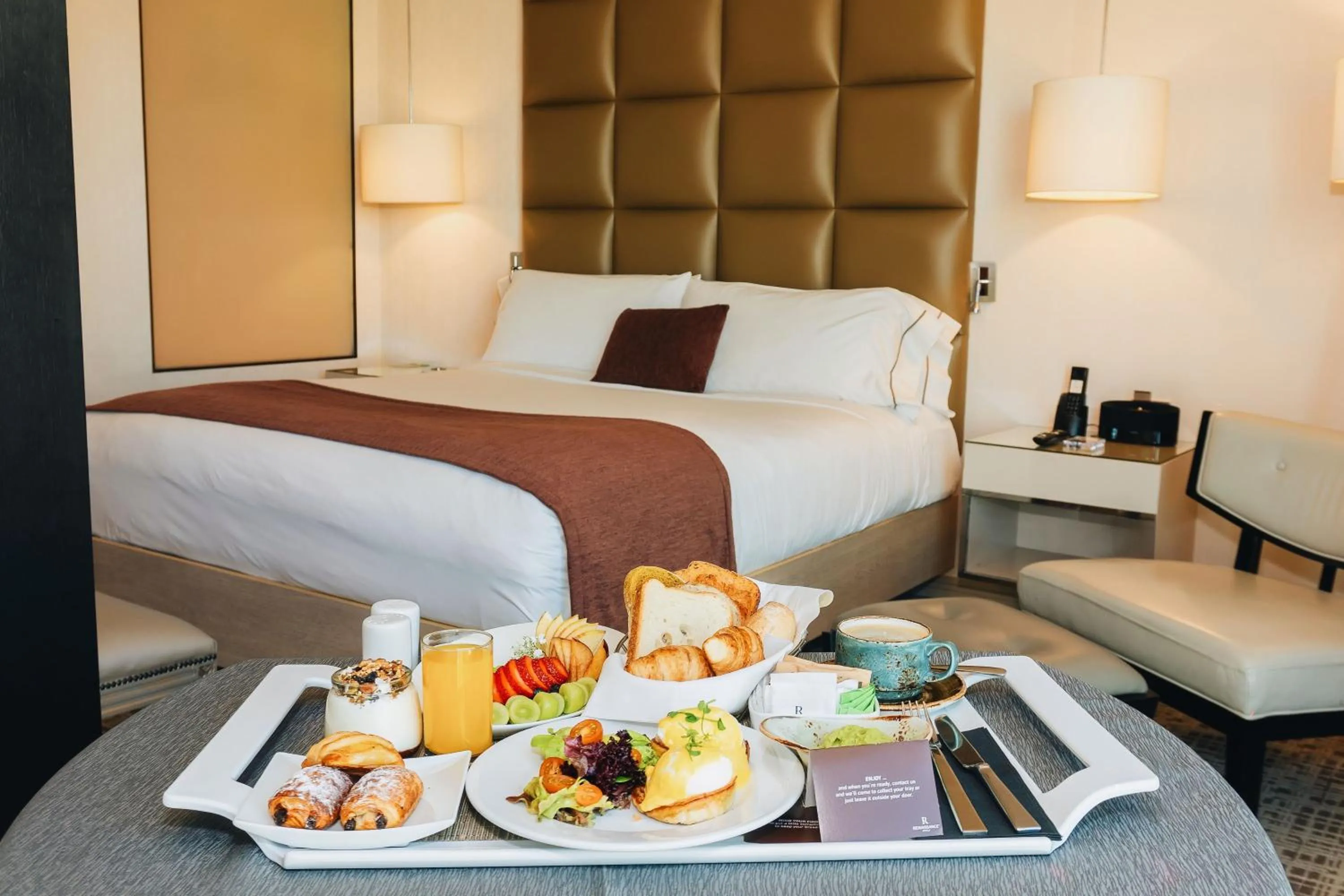 Bed in Renaissance Santiago by Marriott