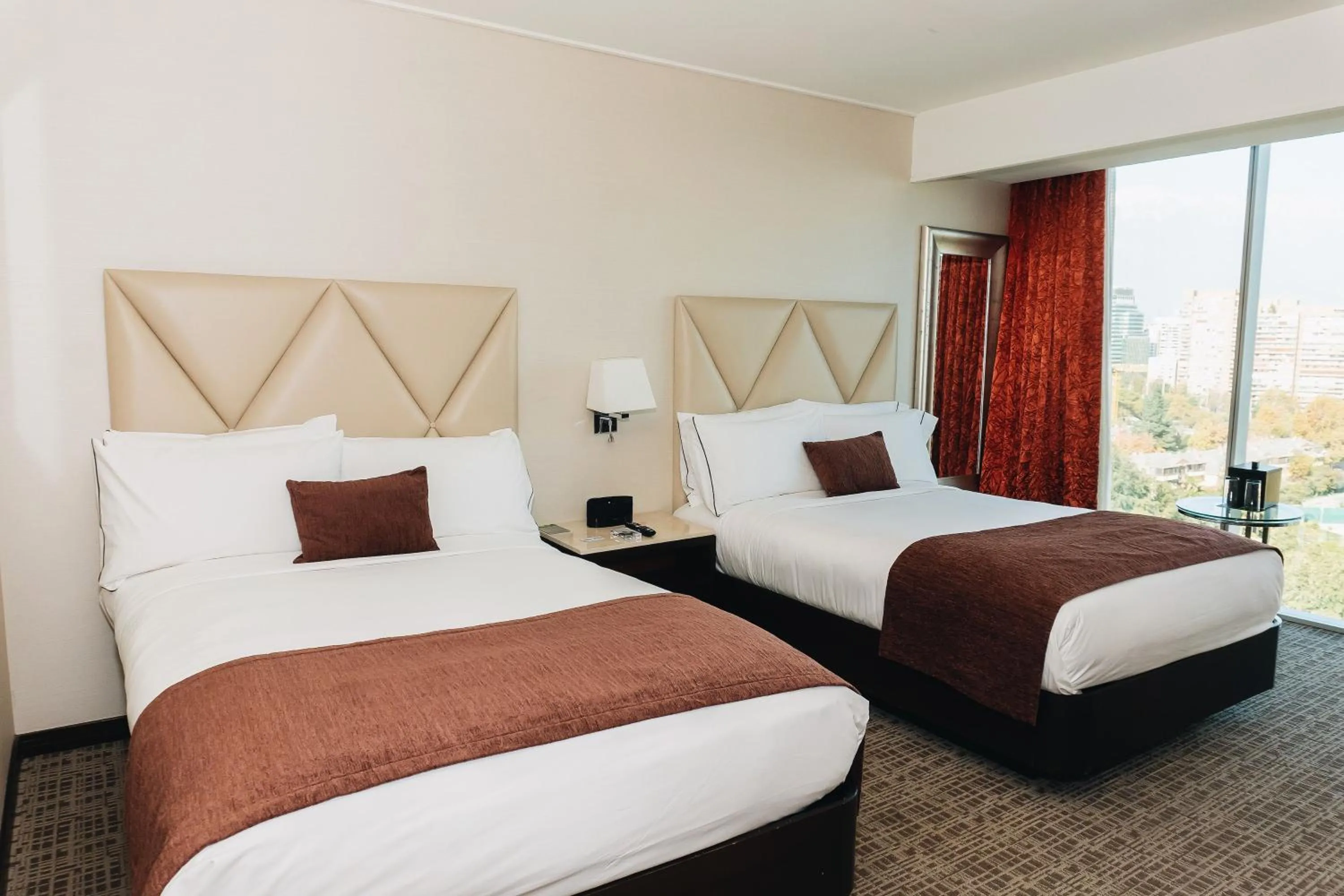 Bed in Renaissance Santiago by Marriott