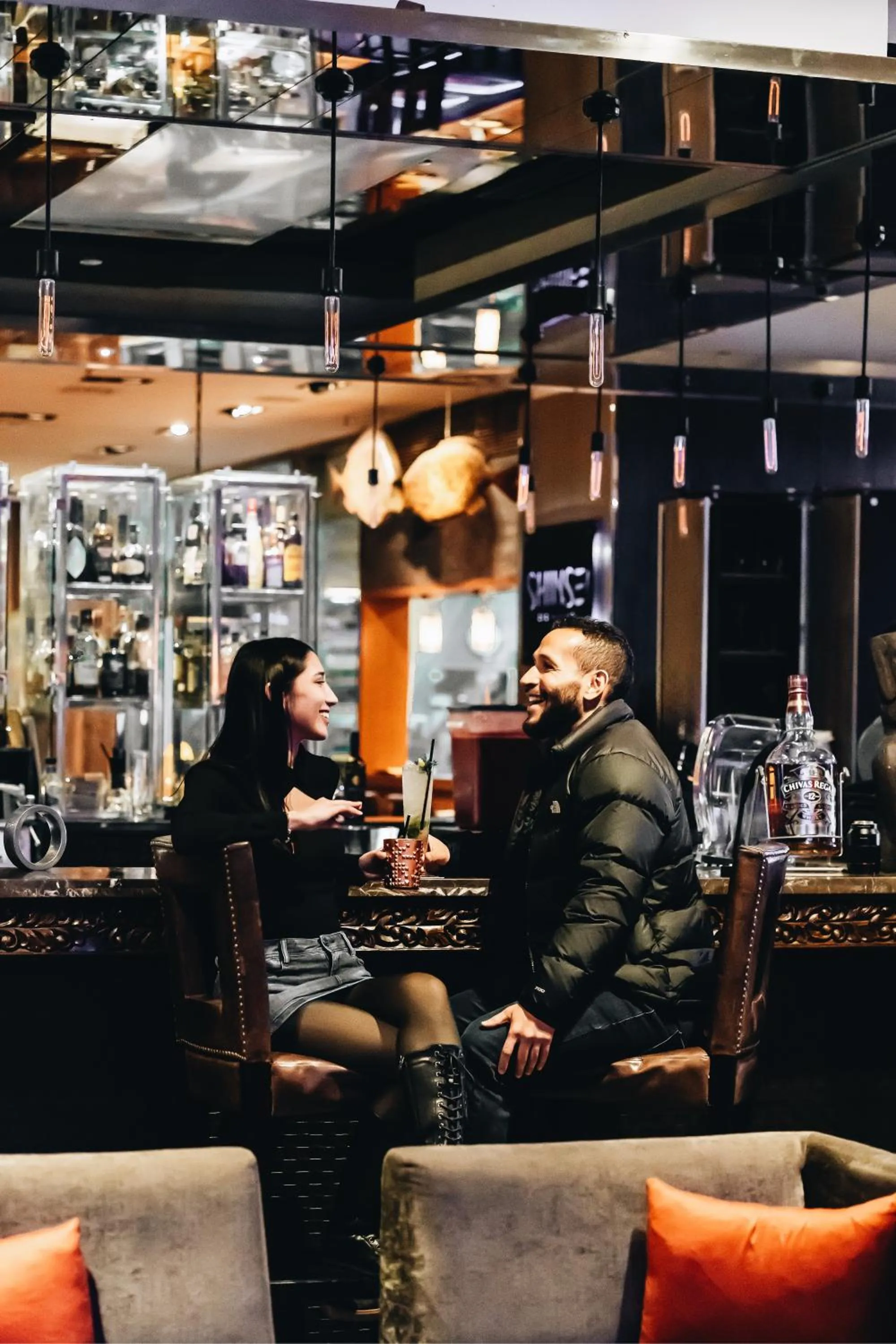 Lounge or bar in Renaissance Santiago by Marriott