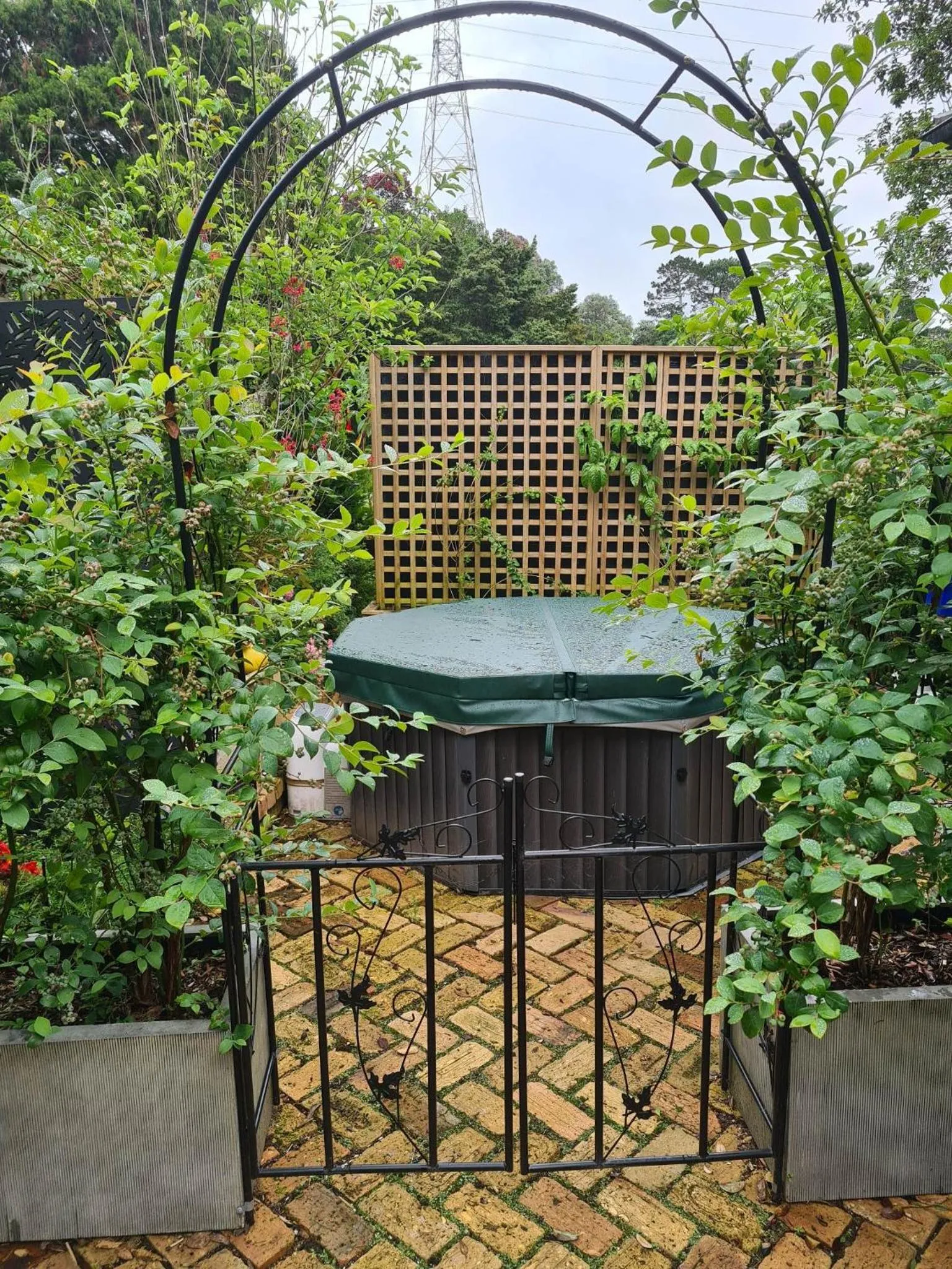 Hot Tub in Dovecote House