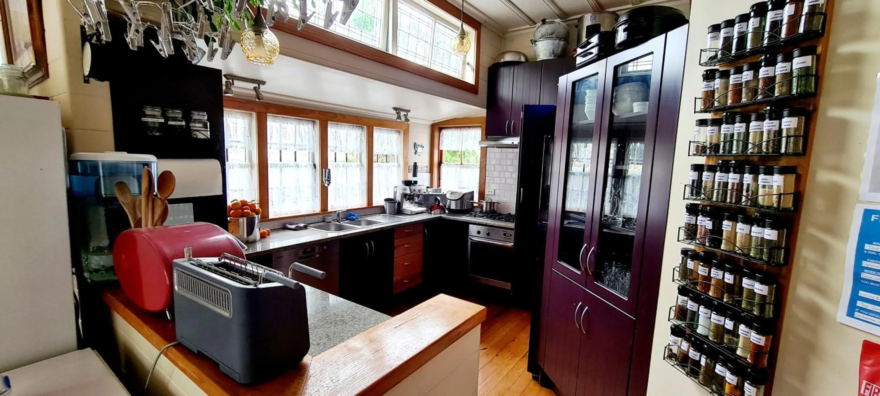 Communal kitchen in Dovecote House