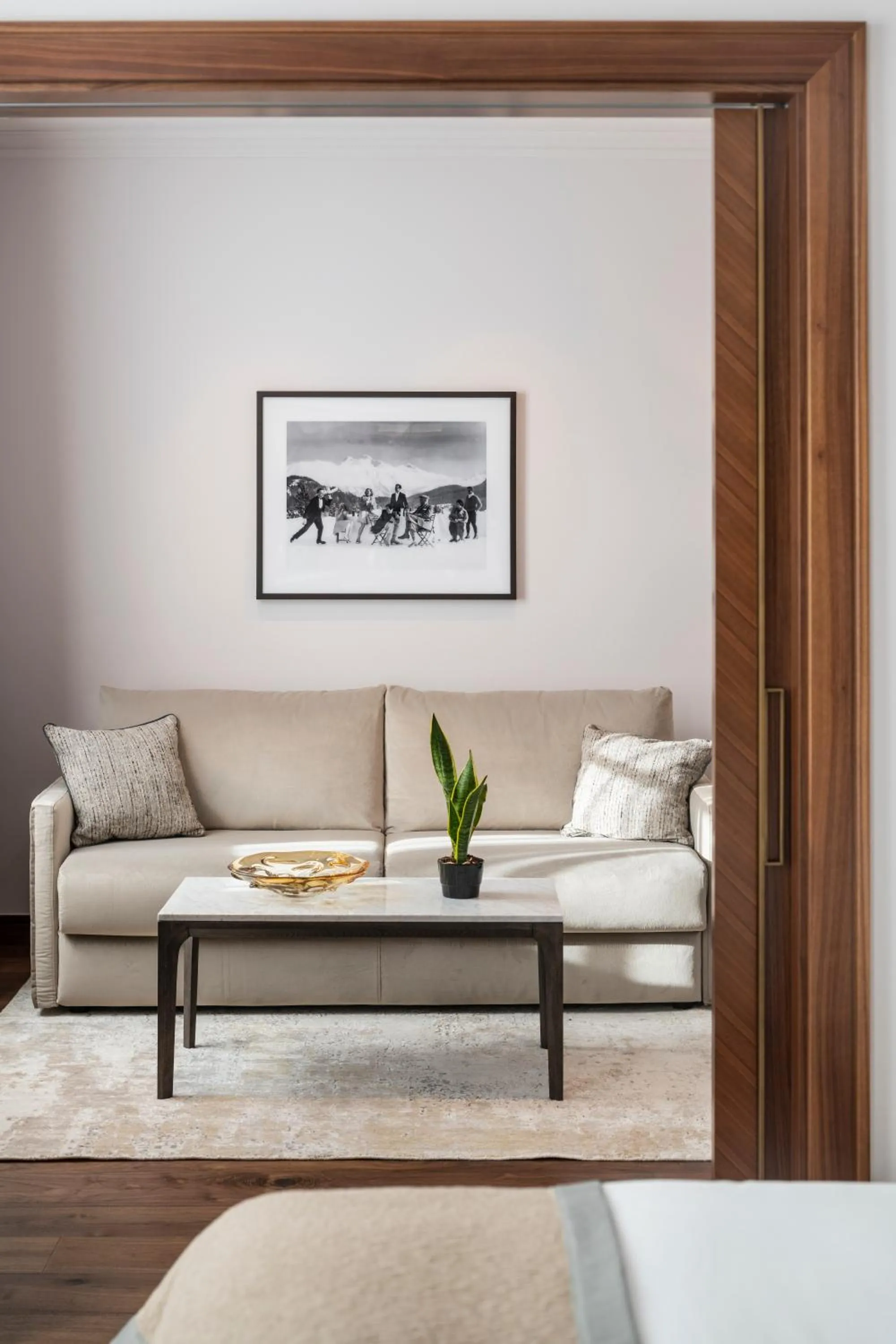 Living room in Grand Hotel des Bains Kempinski