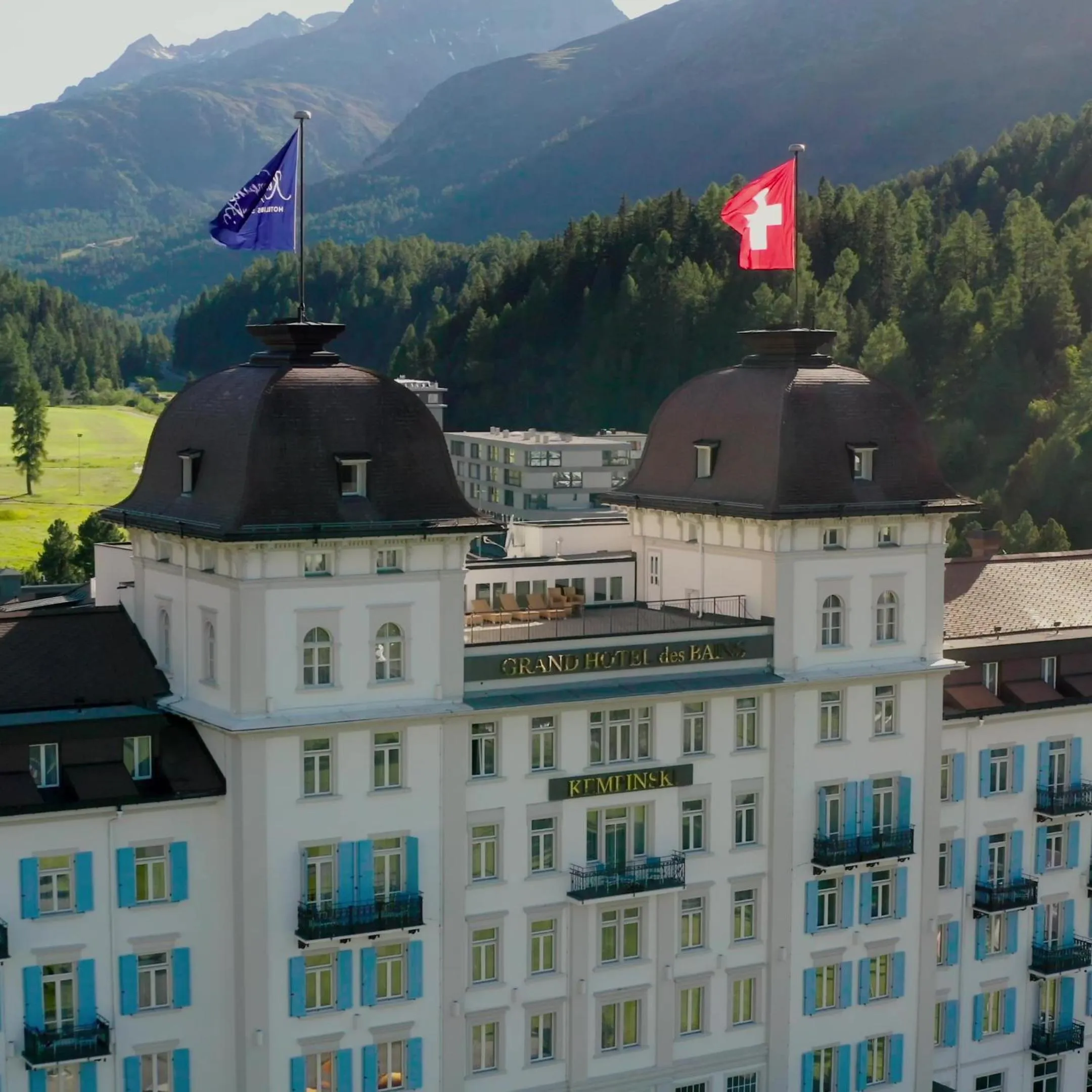Mountain view in Grand Hotel des Bains Kempinski