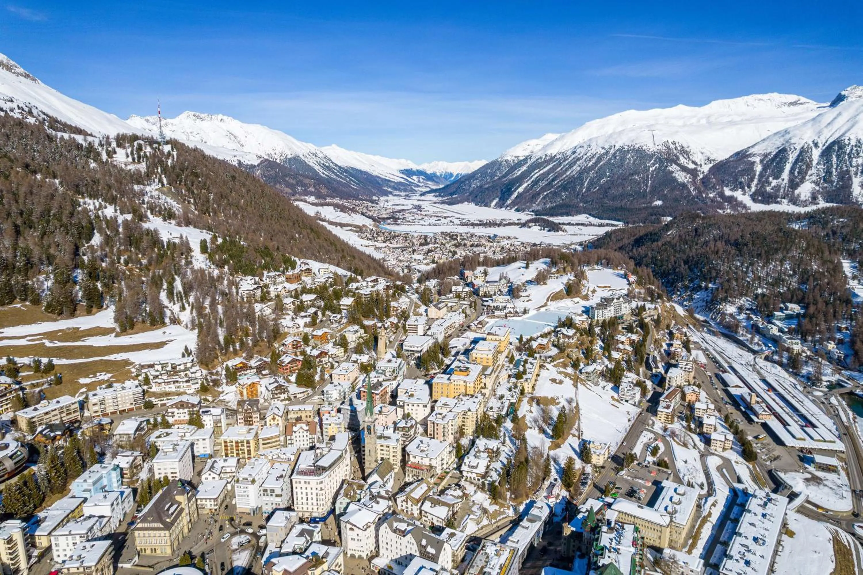 Bird's eye view in Grand Hotel des Bains Kempinski