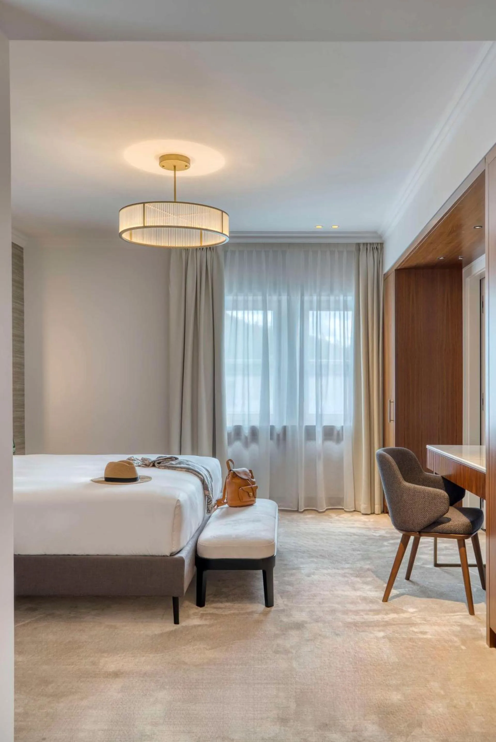 Bed in Grand Hotel des Bains Kempinski