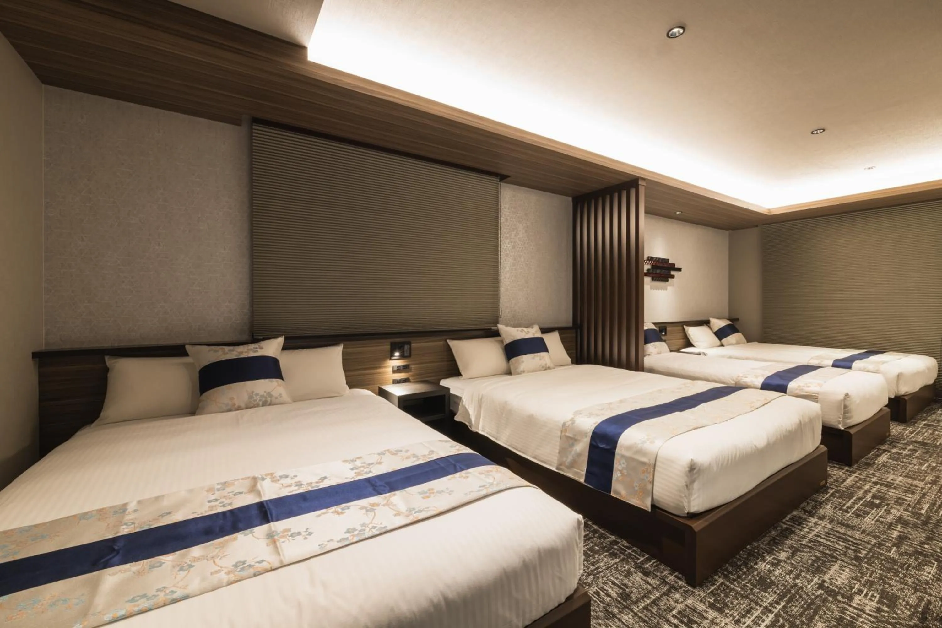 Bed in GRAND BASE Kagoshima Tenmonkan