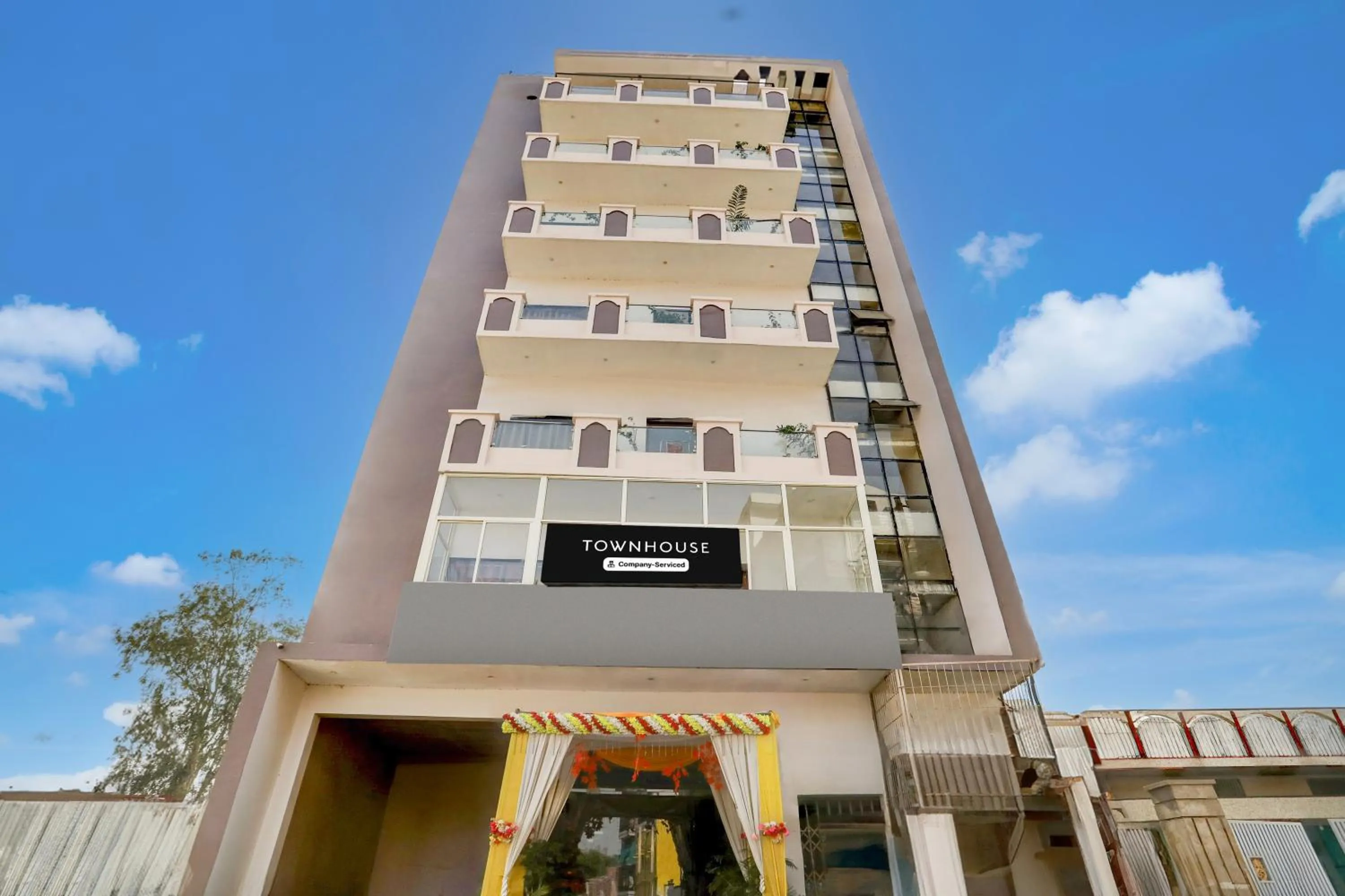 Facade/entrance in Super Townhouse Hyderabad Gate IIT BHU Formerly RK Heights