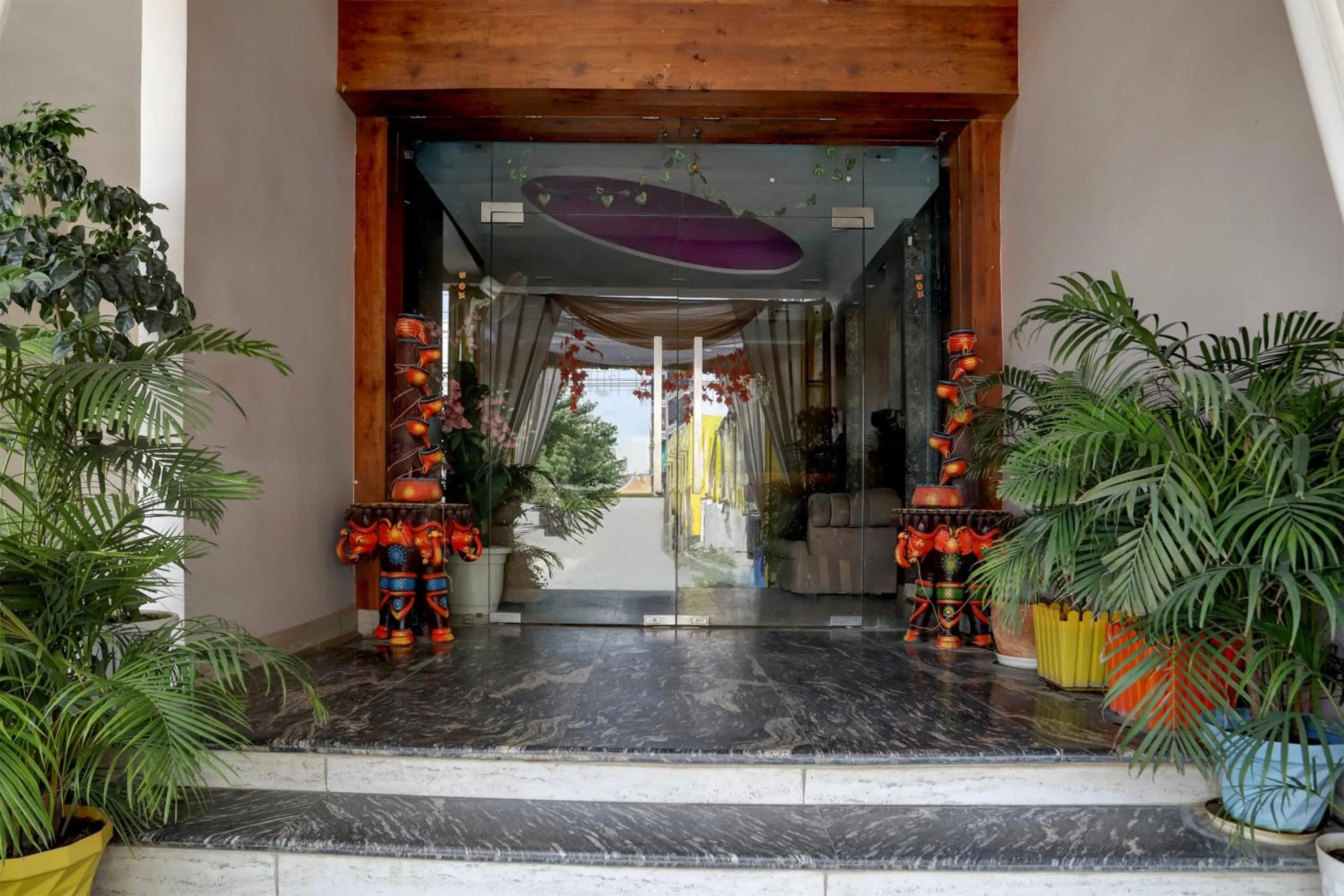 Facade/entrance in Super Townhouse Hyderabad Gate IIT BHU Formerly RK Heights