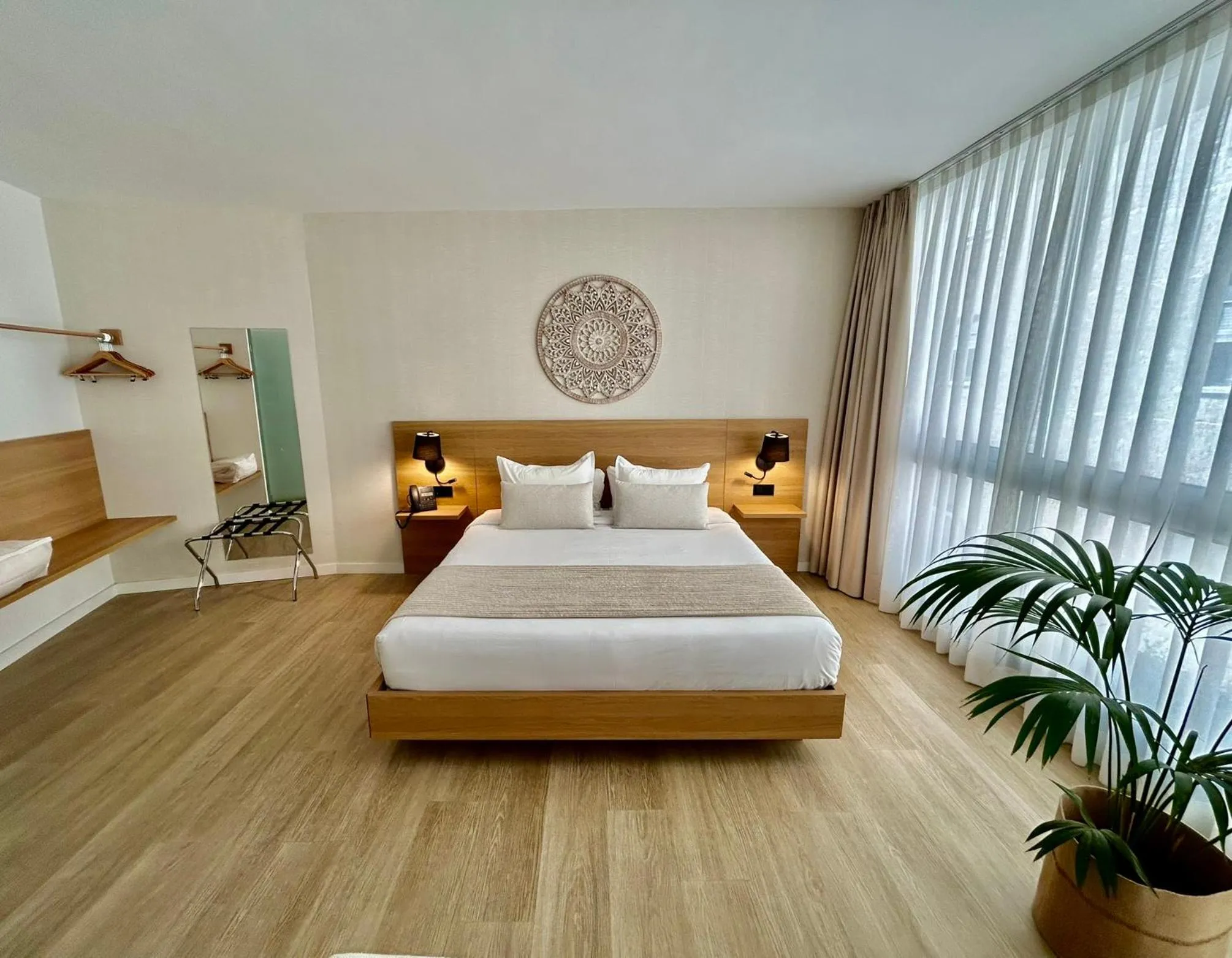 Bed in Hotel Emblemático Hi Suites