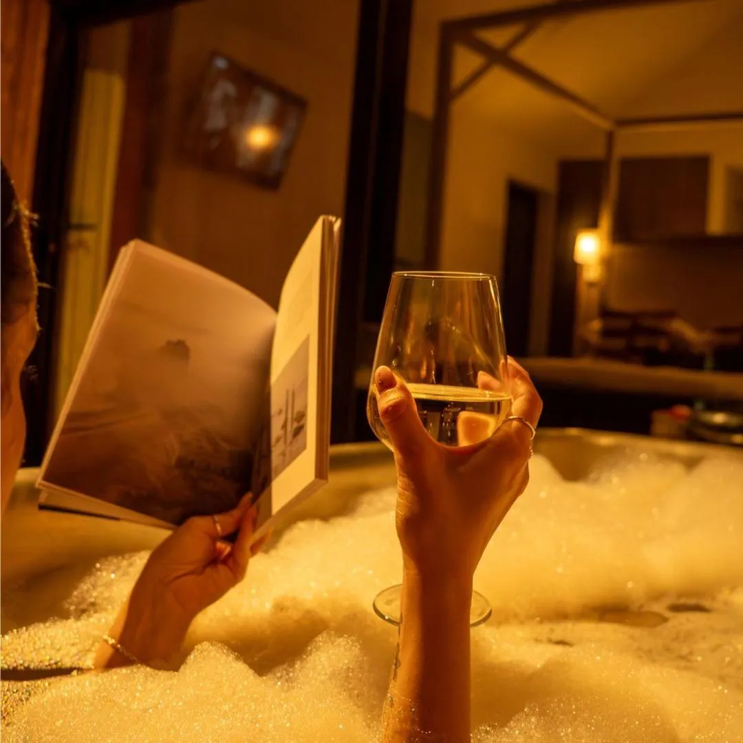 Open Air Bath in The Tempus at Charlton Hall Estate