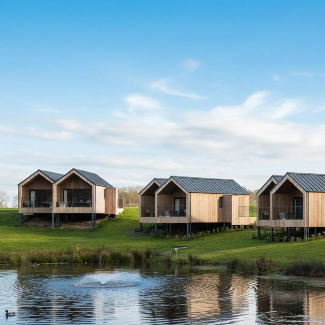 Lake view in The Tempus at Charlton Hall Estate