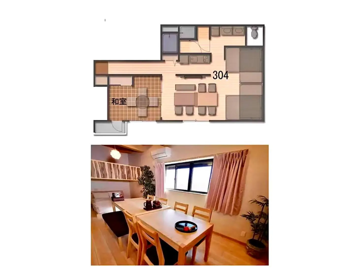 Floor plan in Eternity APARTMENT HOTEL SHINAGAWA