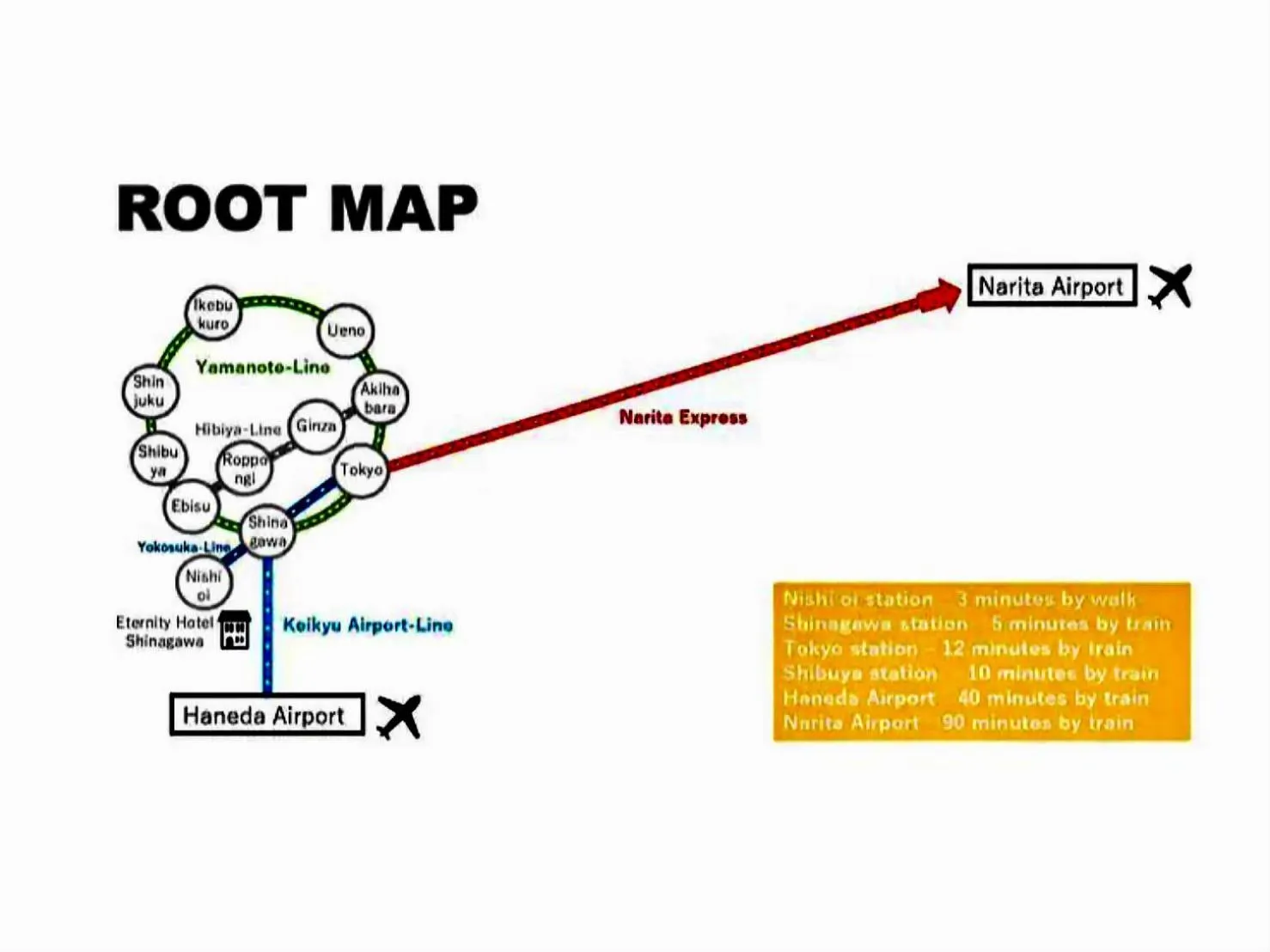 Text overlay in Eternity APARTMENT HOTEL SHINAGAWA