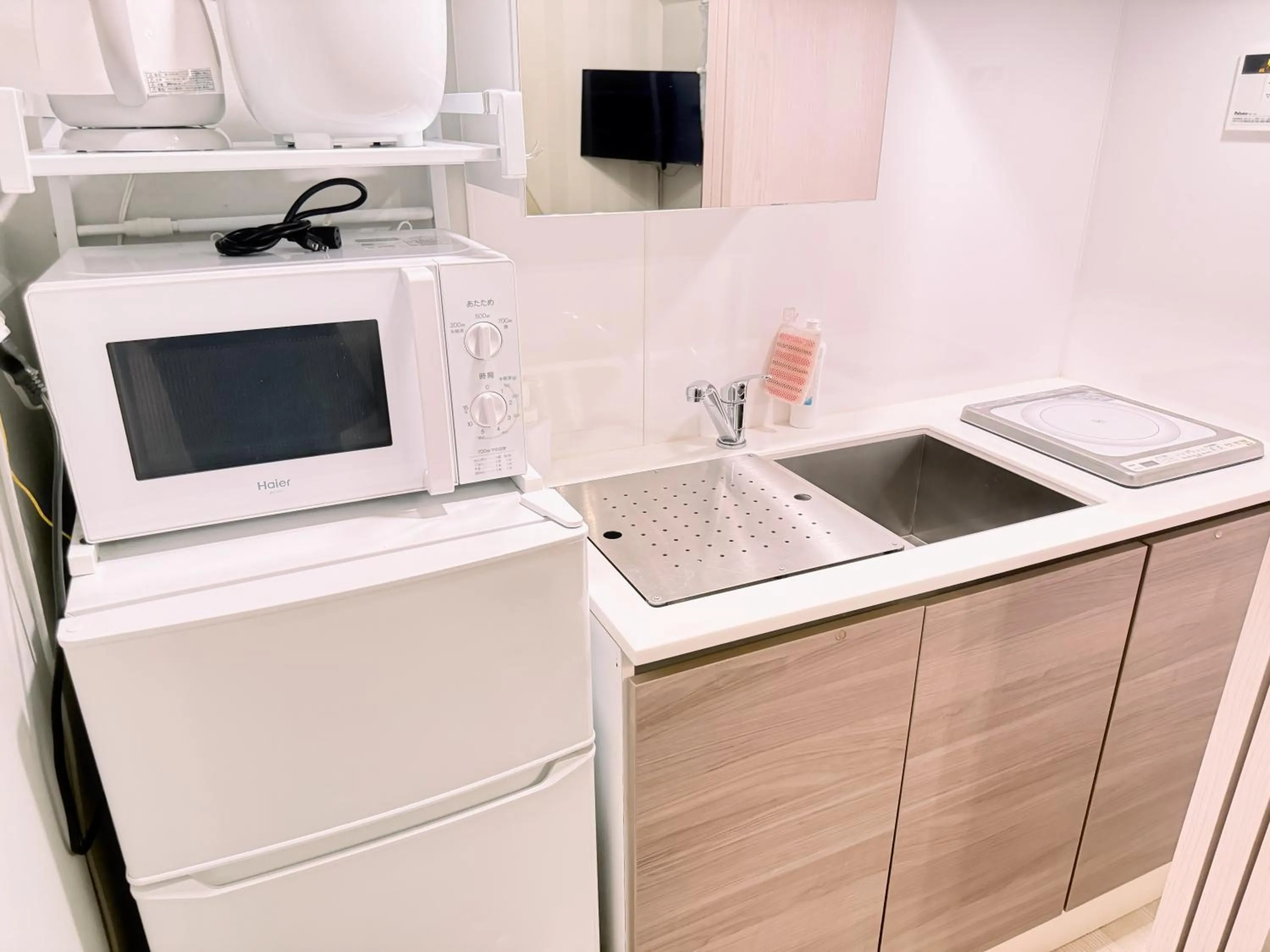 Kitchen or kitchenette in Eternity APARTMENT HOTEL SHINAGAWA