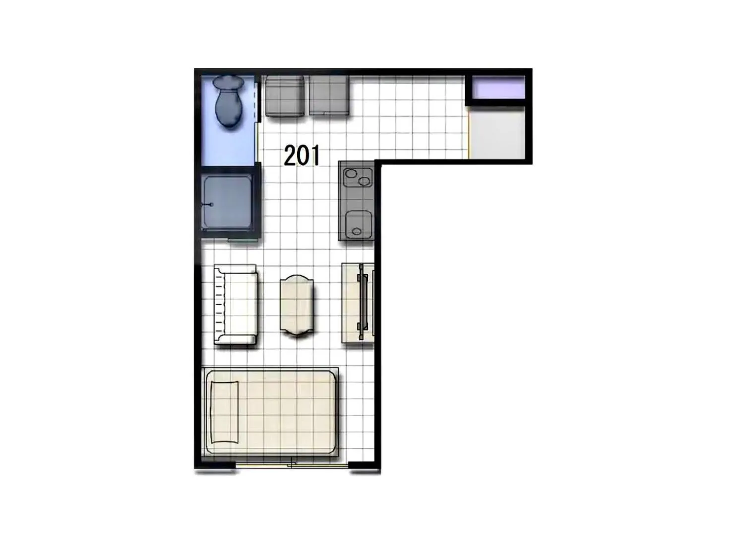 Floor plan in Eternity APARTMENT HOTEL SHINAGAWA
