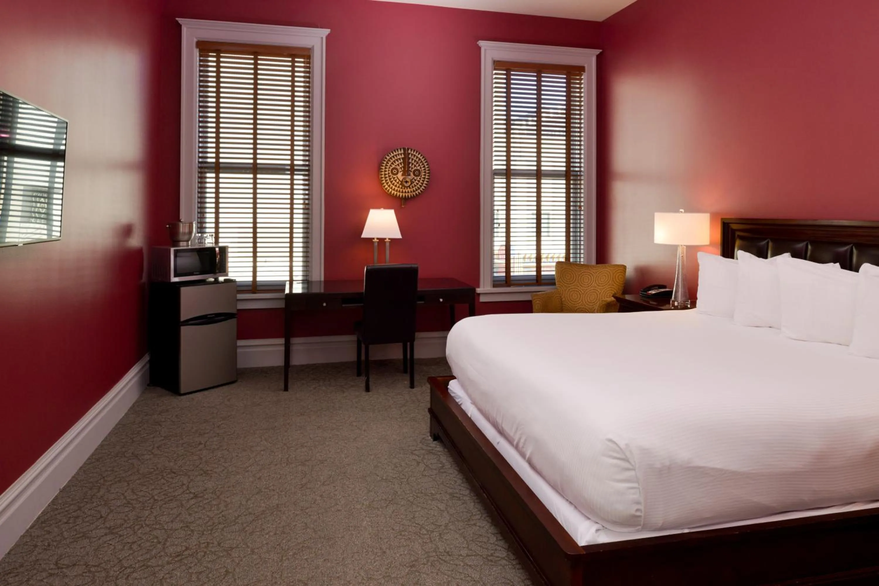 Decorative detail, Bed in Montvale Hotel