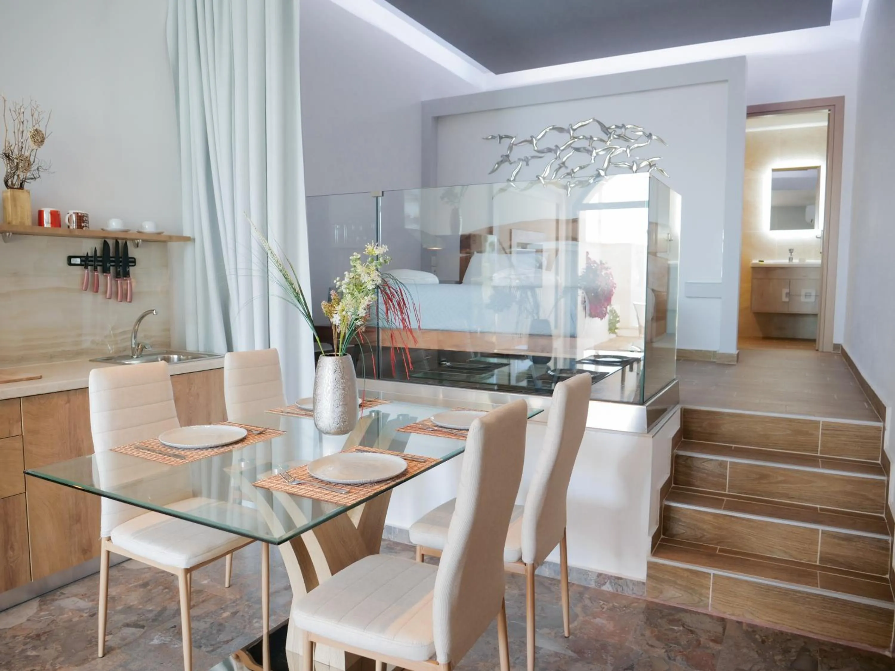 Seating area in Zeus Throne Suites