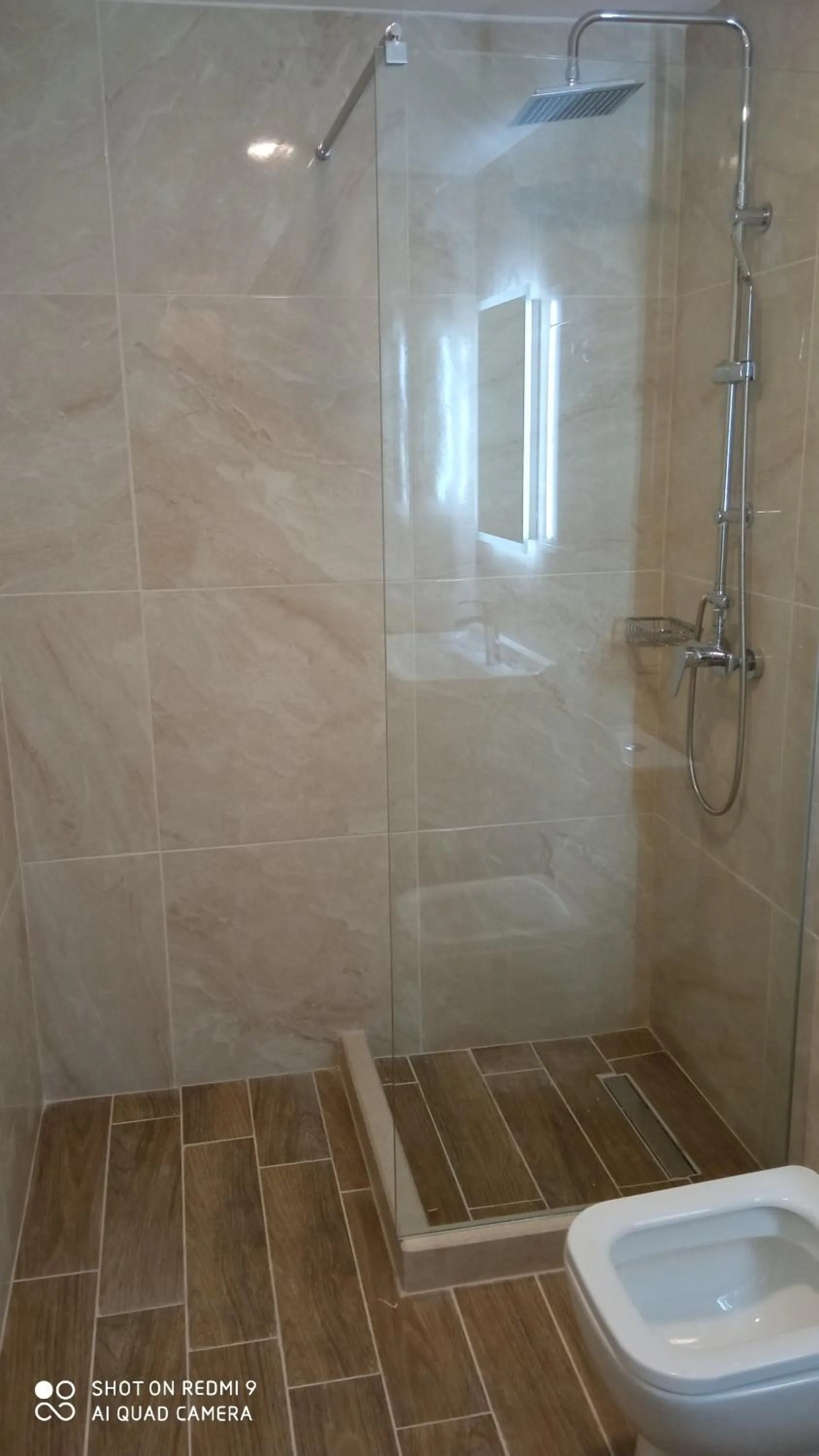 Shower in Zeus Throne Suites