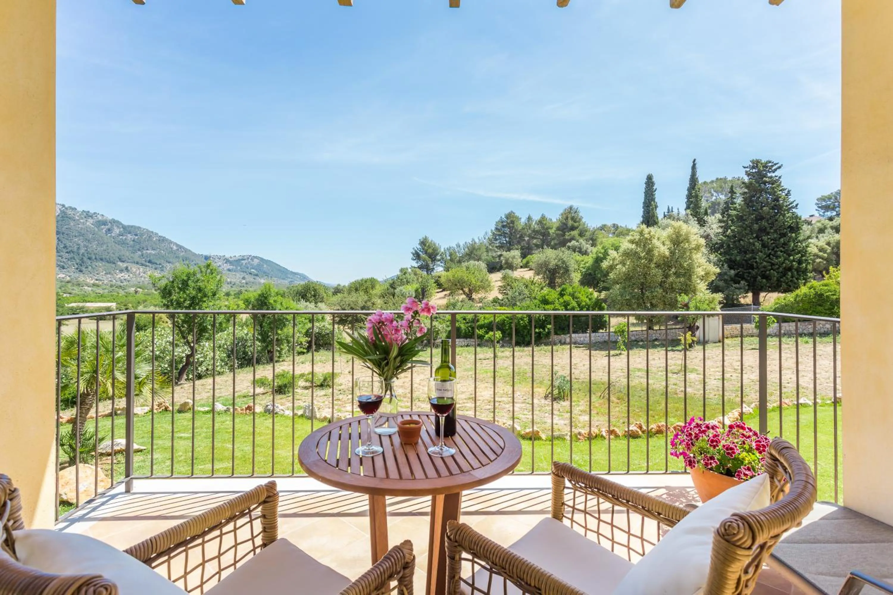 Garden view in Finca Son Ametler